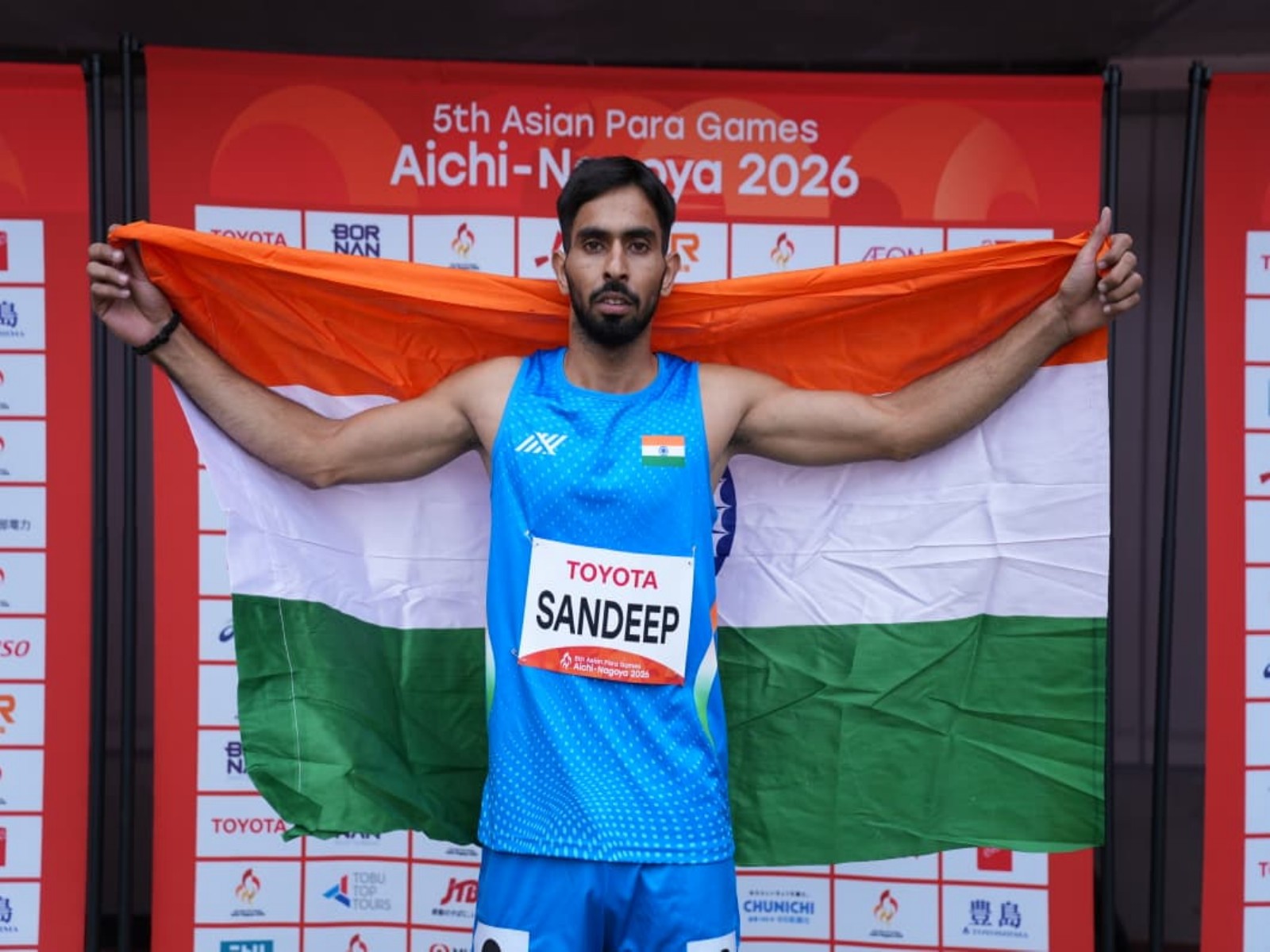 India's T44 100m sprinter, Sandeep at Asian Para Games 2026. (Photo: PCI)