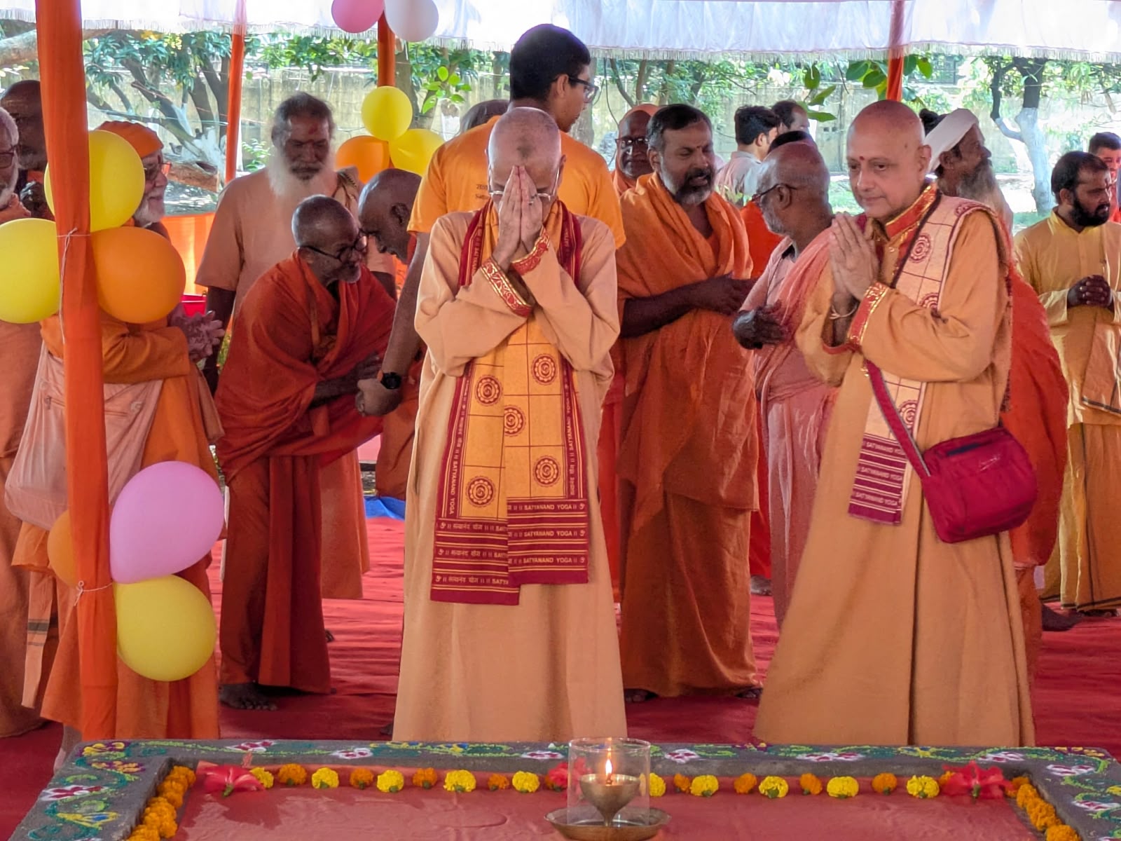 Shodashi Puja for late Swami Swarupananda Saraswati (Photo/ANI)