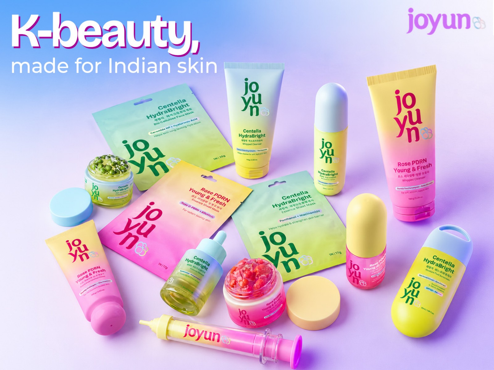 JOYUN enters the Indian skincare market with Korean-inspired formulations and distinctive textures!