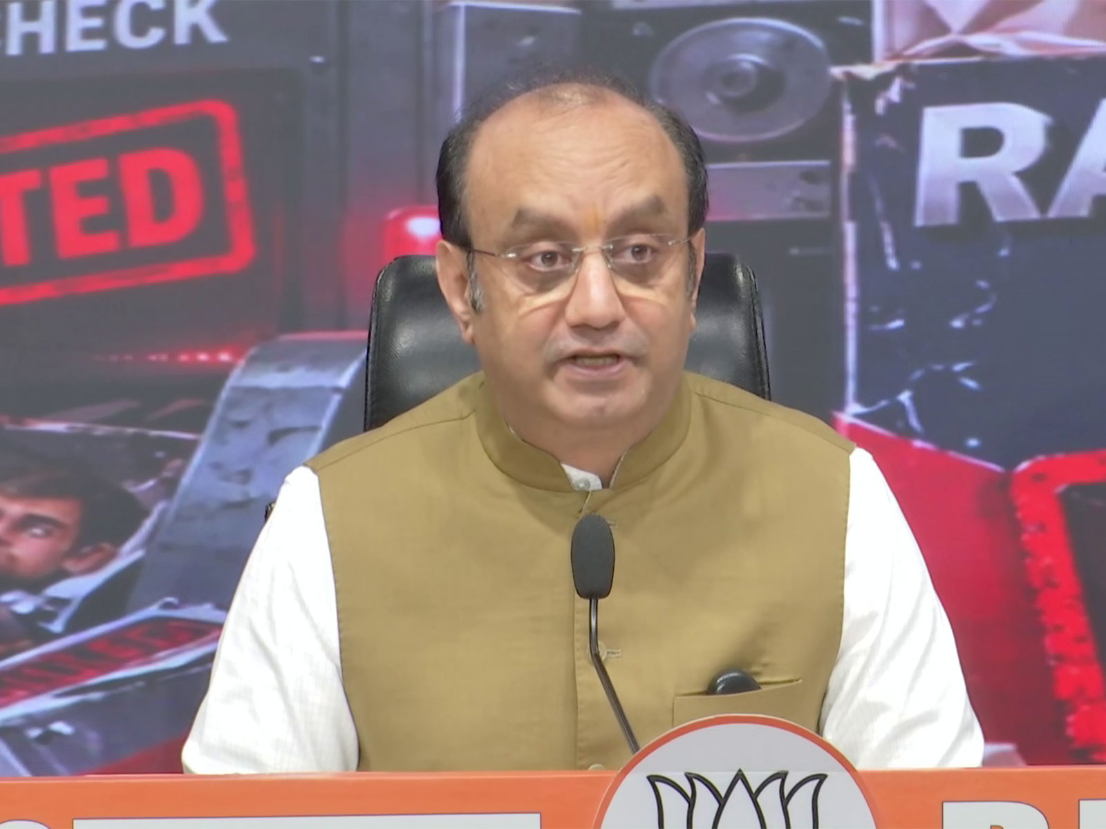 BJP National Spokesperson Sudhanshu Trivedi (Photo/ANI)