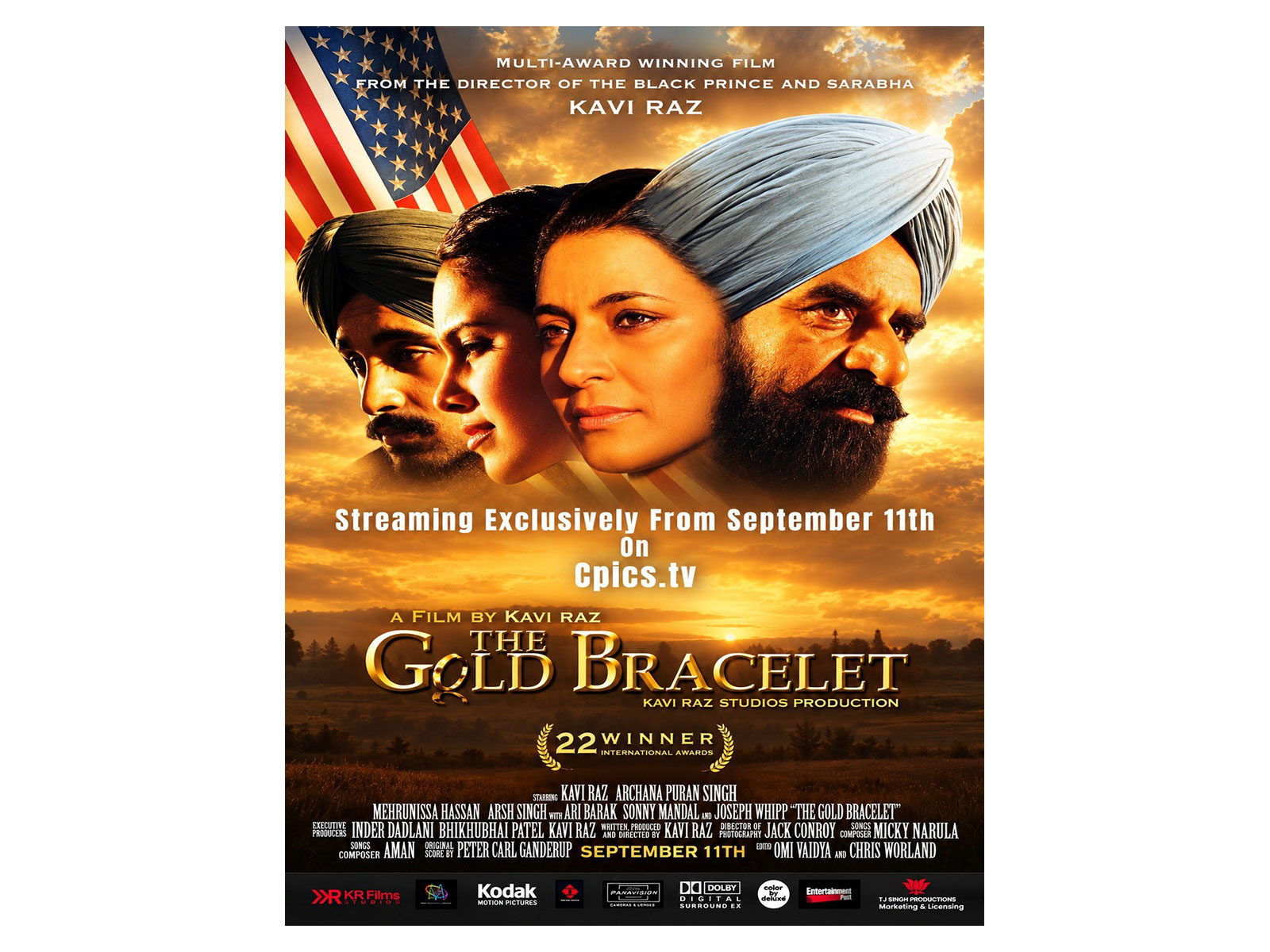 ‘The Gold Bracelet’—a film by writer, director, and producer Kavi Raz based on the 9/11 tragedy—is now streaming exclusively on Cpics.tv