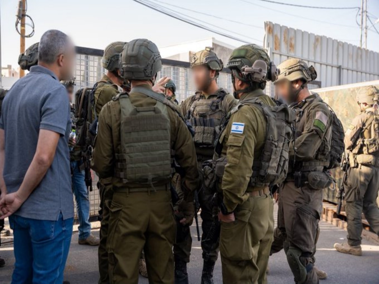IDF Security cordon in Hebron (Photo/IDF)
