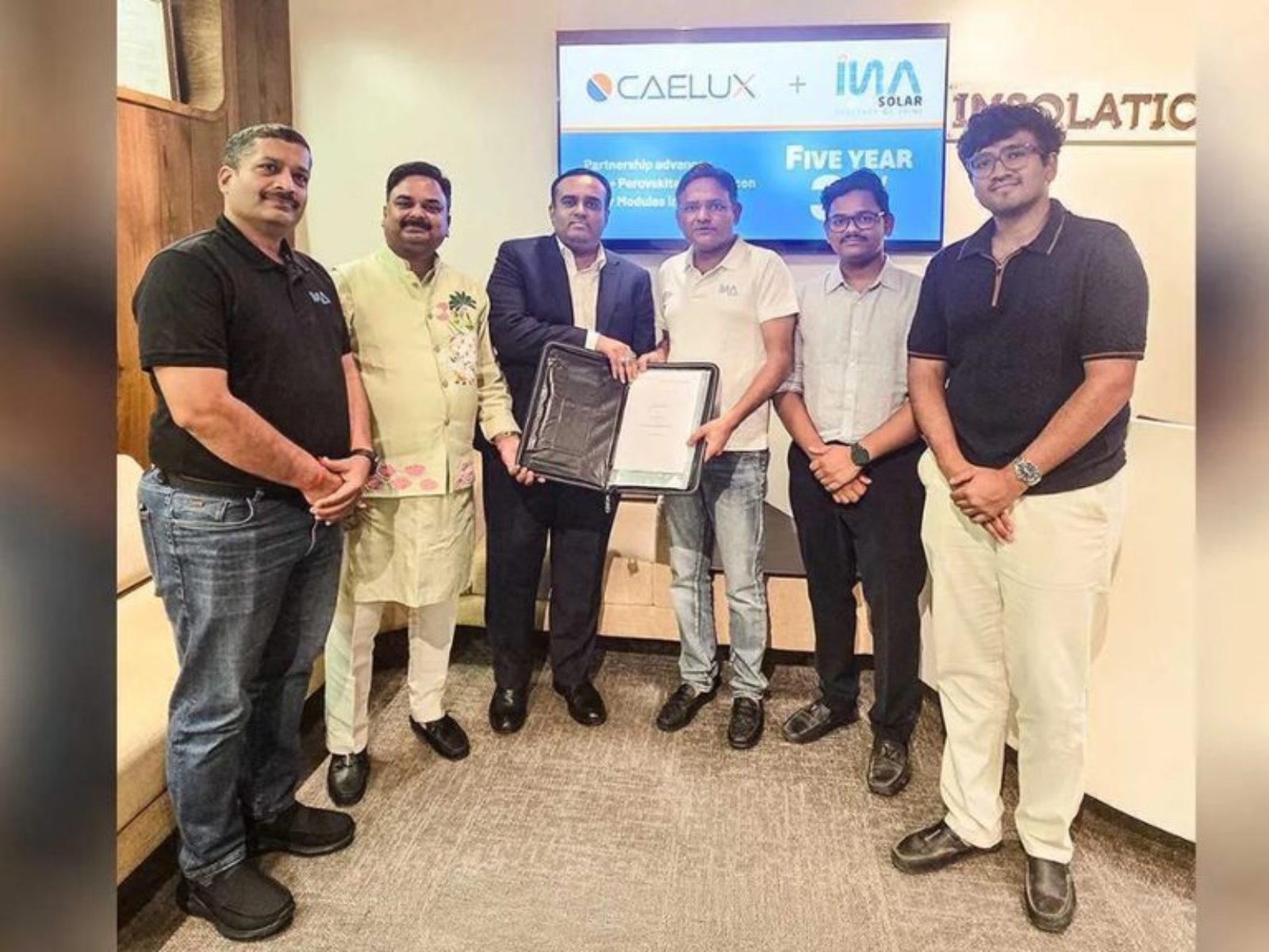 Five-year strategic partnership to integrate Energy Producing Glass technology with INA Solar’s N-Type TOPCon manufacturing platform.