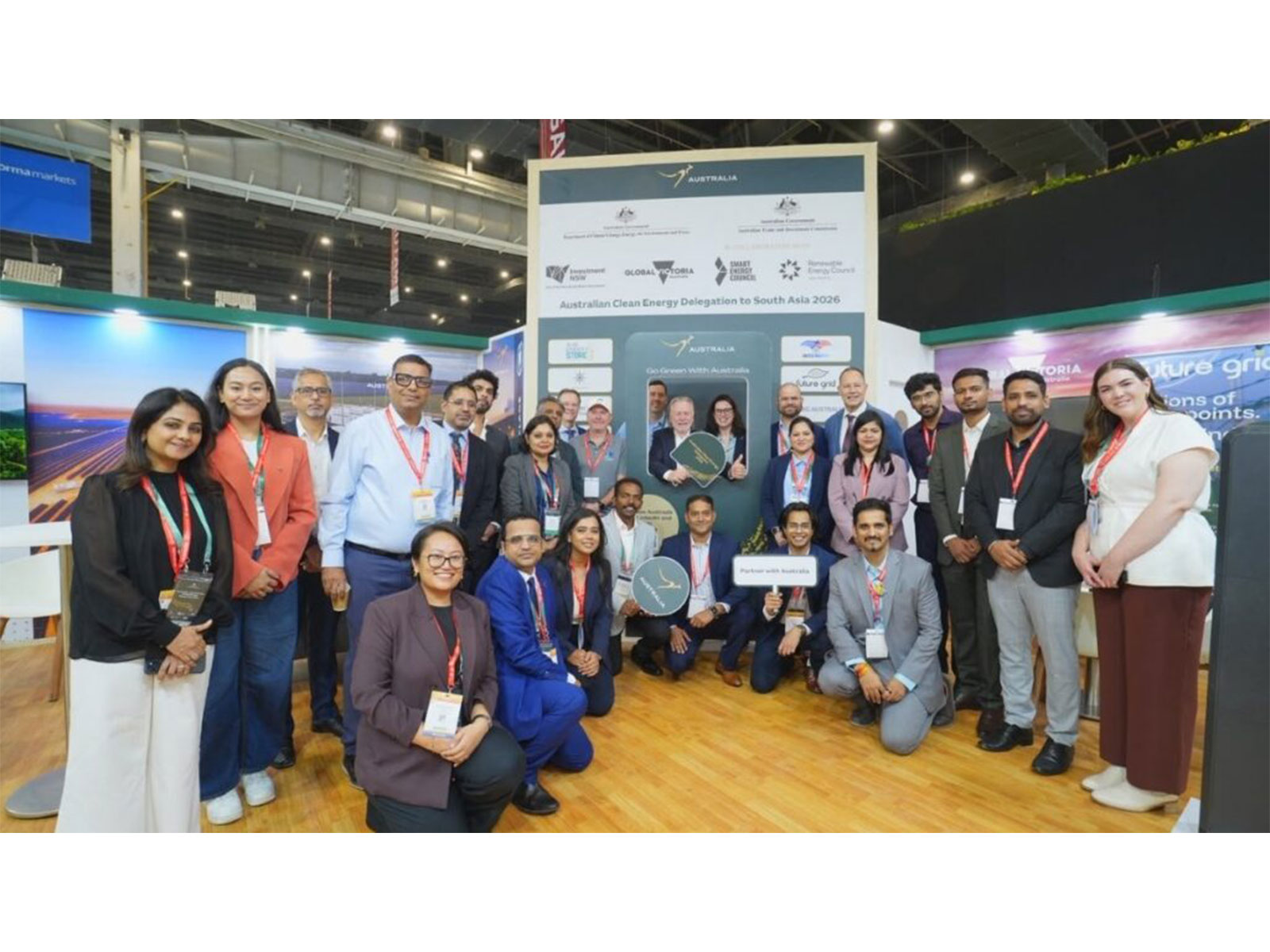 Australian Clean Energy Delegation at the Australia pavilion in REI Expo 2026