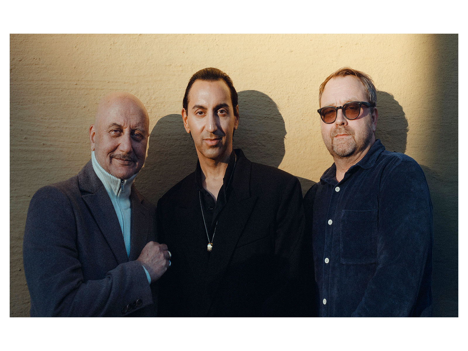 Actor Anupam Kher, writer Sunil Munshi, and director Jens Jonsson (Photo/Instagram@ sirihjortonwagner)