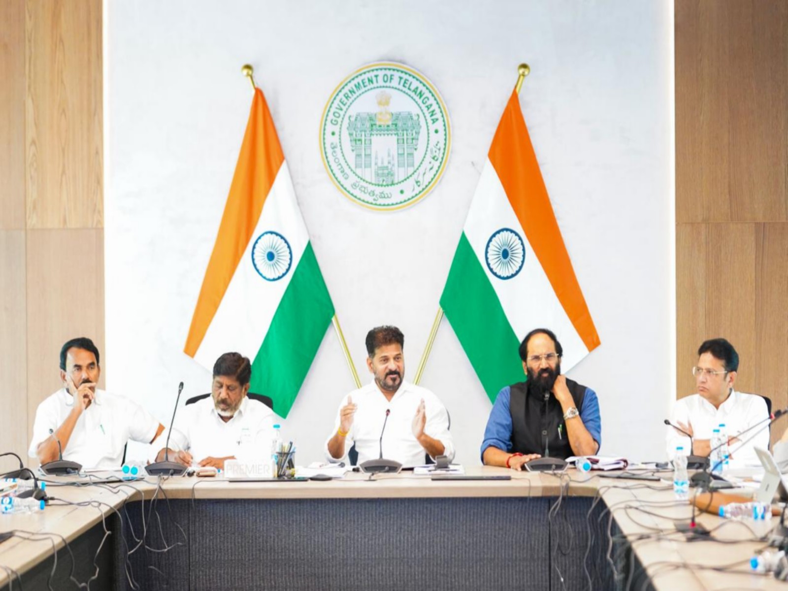 CM Revanth Reddy holds a review of  irrigation projects (Photo: Telangana/CMO)