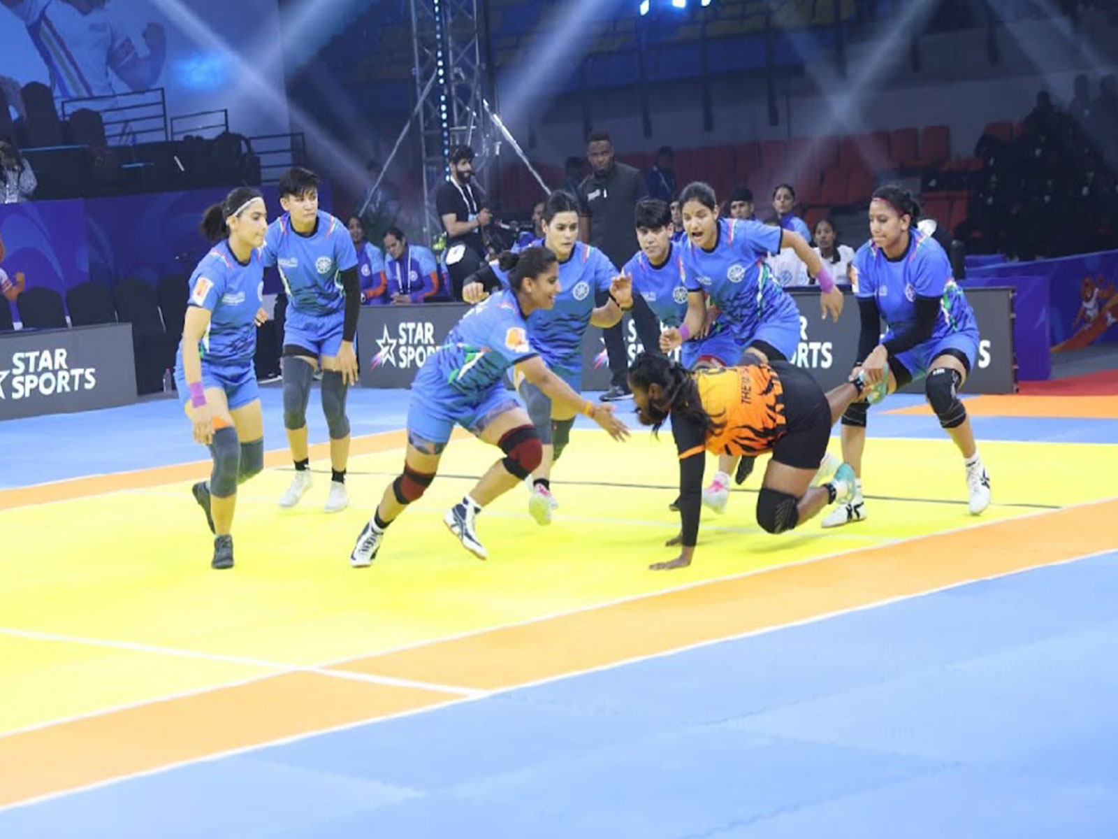 India women's players in action (Photo: Commonwealth Kabaddi Championship)