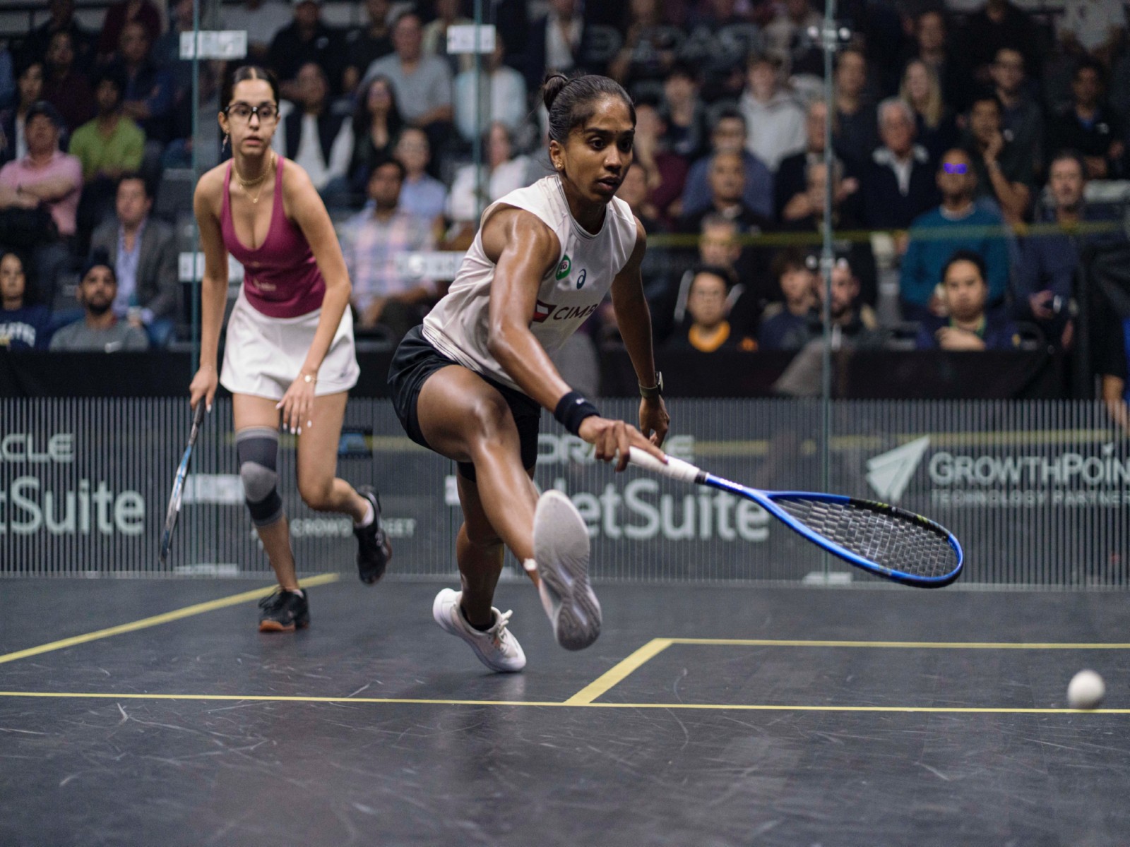 Anahat Singh and Sivasangari Subramaniam (Photo: X/ @PSASquashTour)