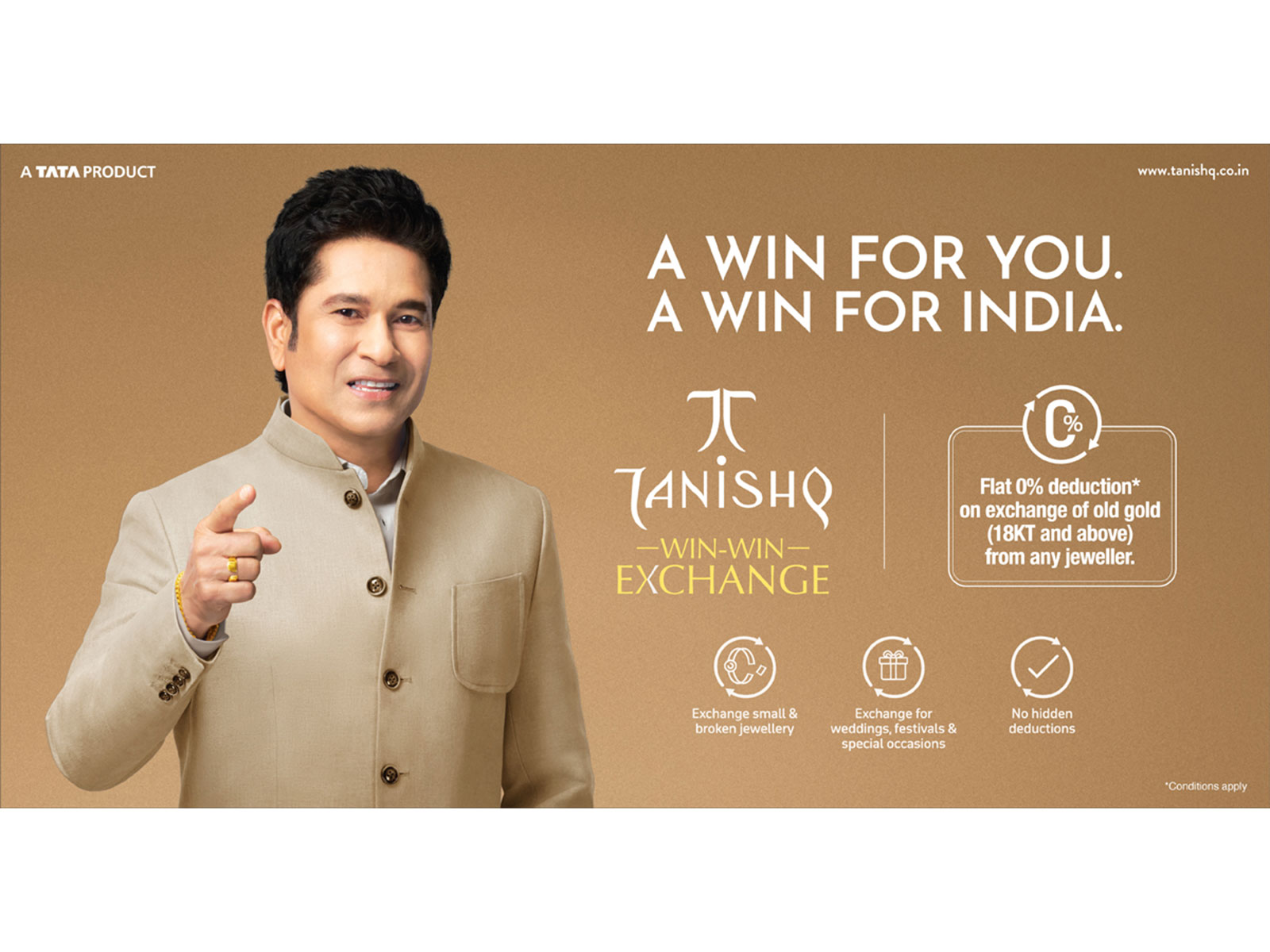 Tanishq Gold Exchange | A win for you. A win for India