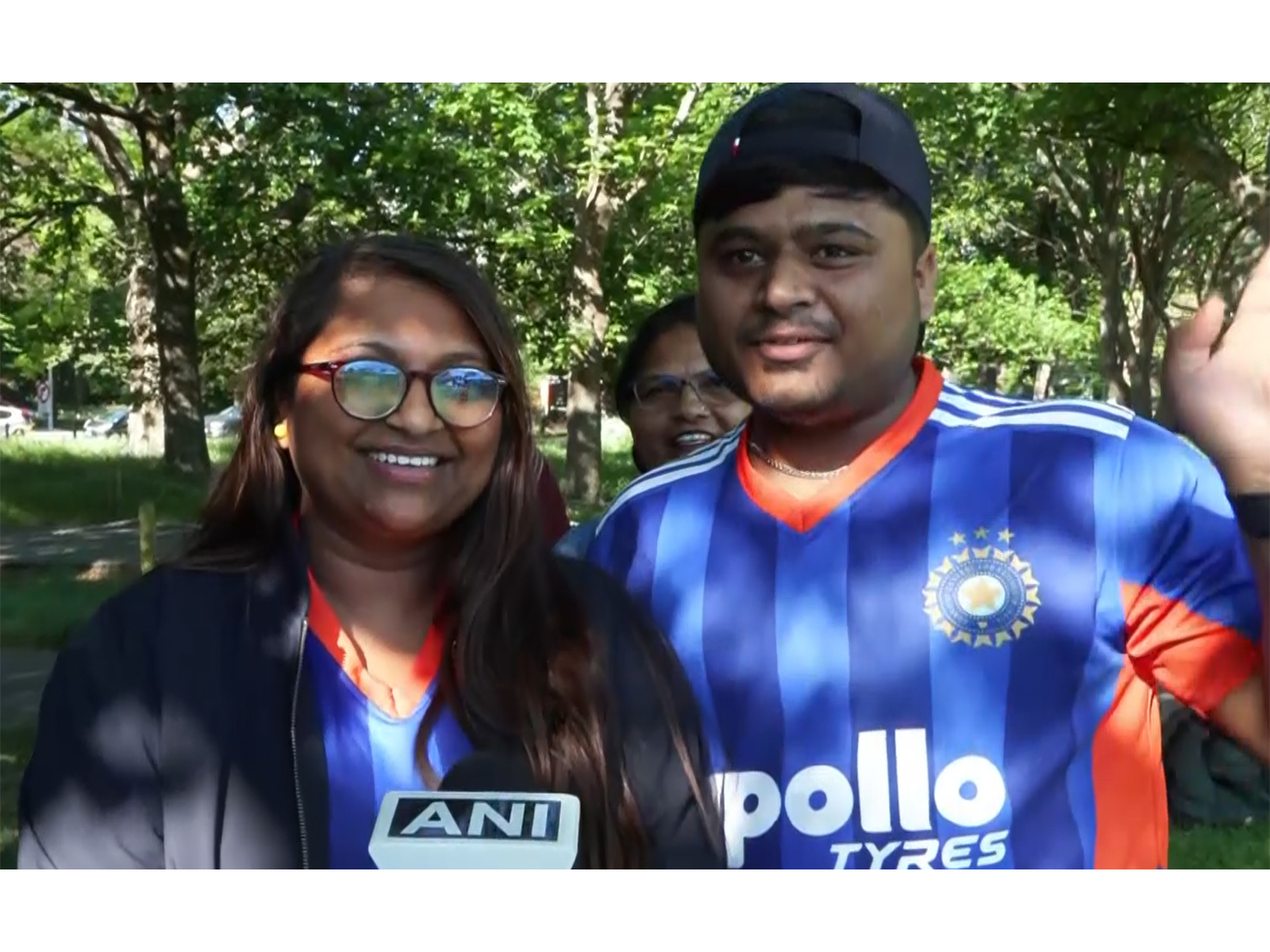 Indian cricket team supporters outside the Hagley Oval in Christchurch (Photo: ANI)