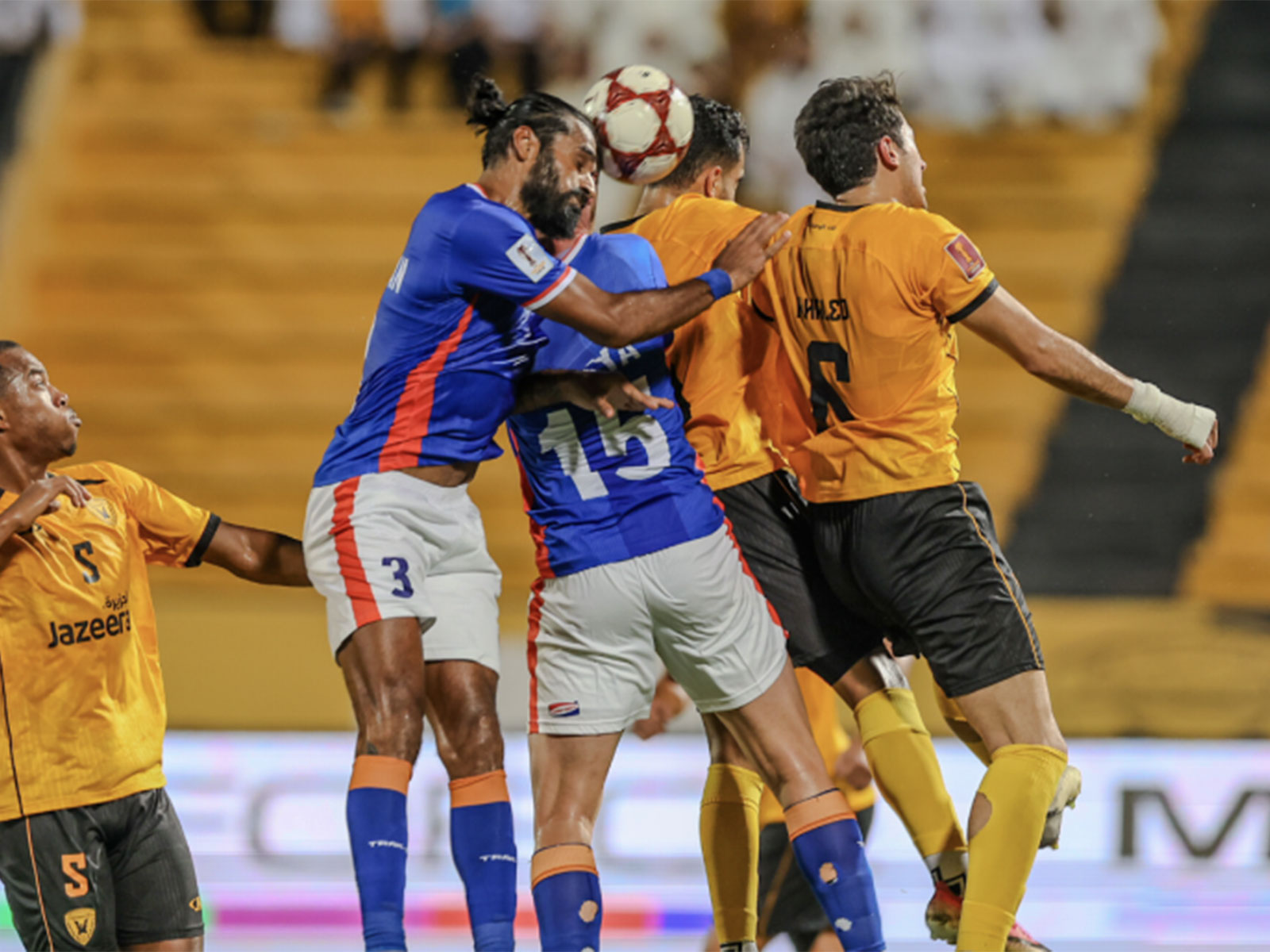 FC Goa players in an AFC Challenge League match against Qadsia SC. (Photo: AFC Media)