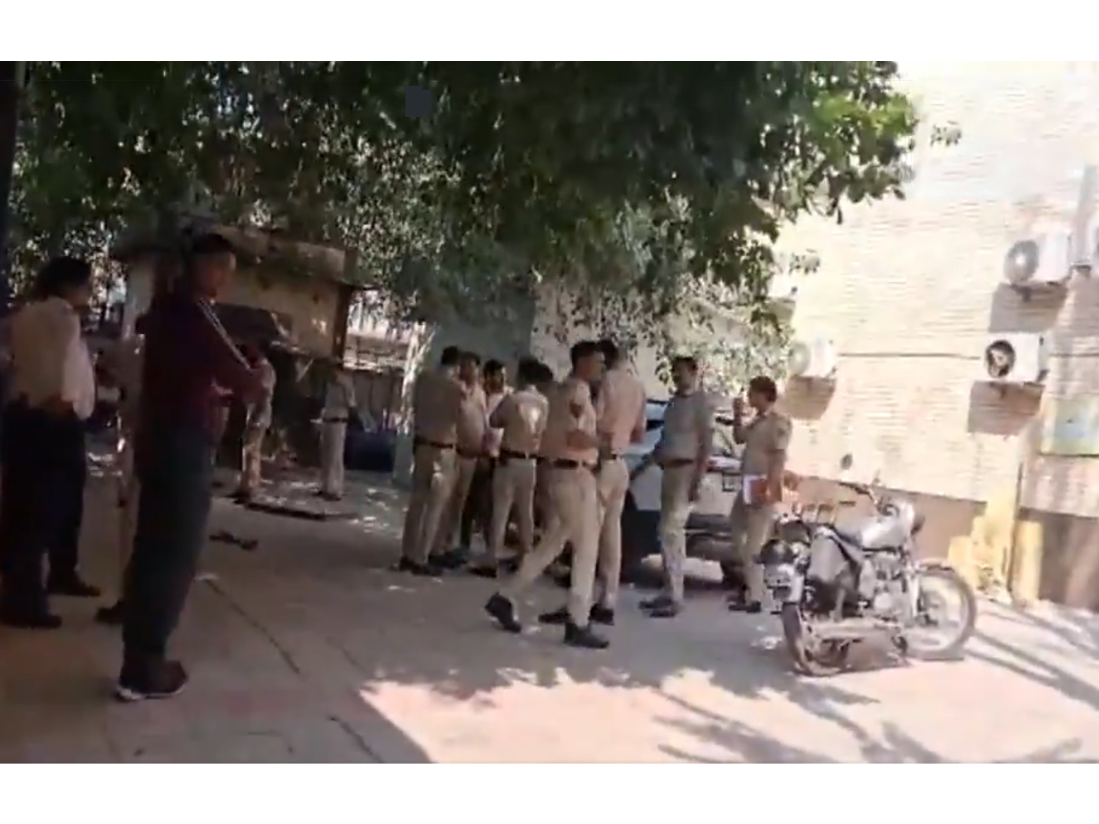 Visuals from outside the school (Photo/ANI)
