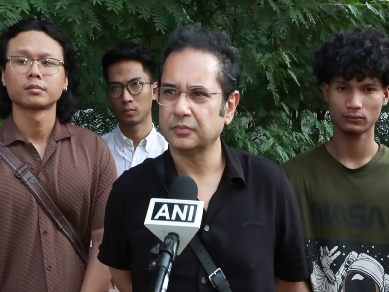 TMP chief Pradyot Bikram Manikya Deb Barma meets Tripura Student Forum delegation (Photo: ANI)