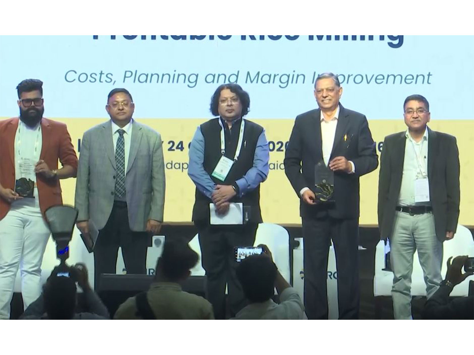 Panel members posing for a group photo  after the discussion (Photo/ANI)