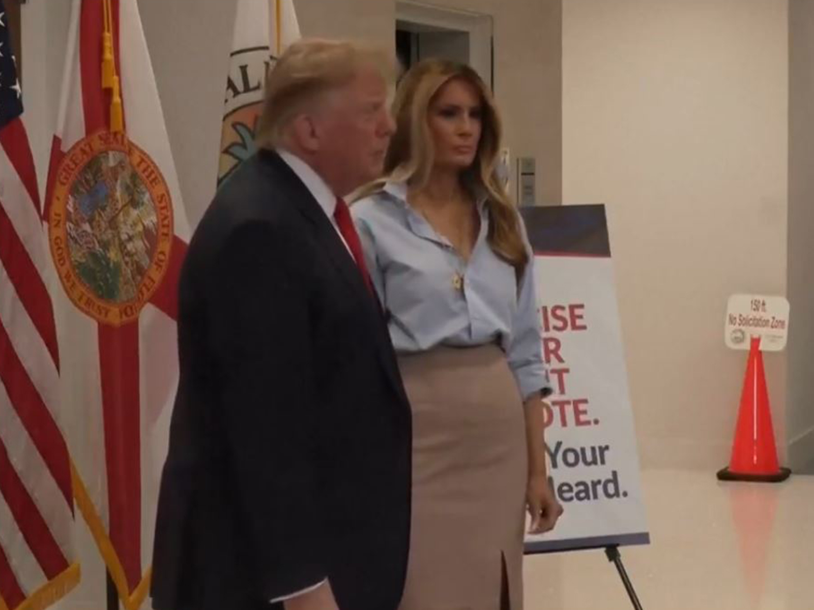US President Donald Trump with First Lady Melania Trump (Photo/X@rapidresponse)