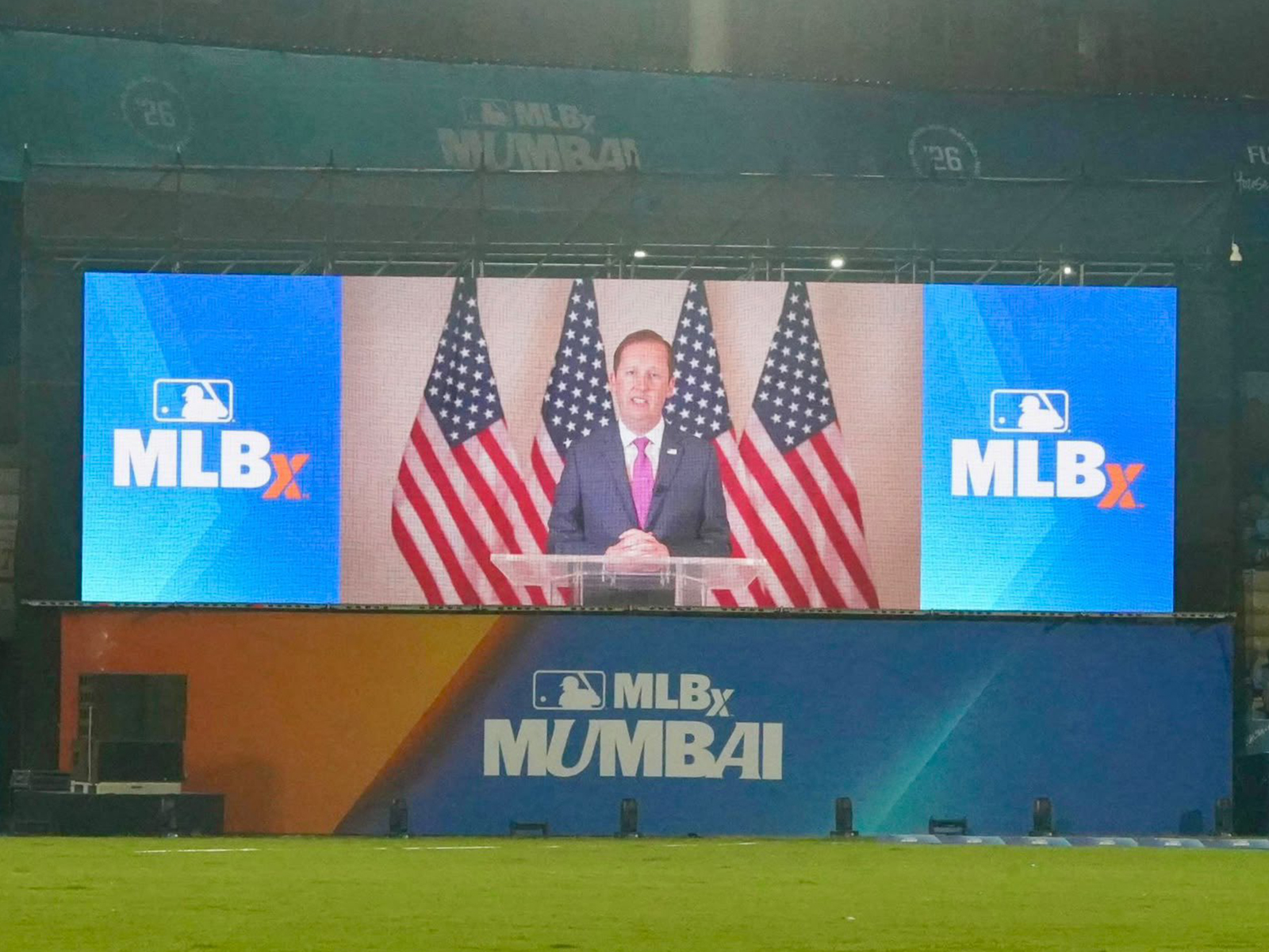 US envoy to India Sergio Gor welcomes MLB to India (Photo: X/@USAmbIndia)