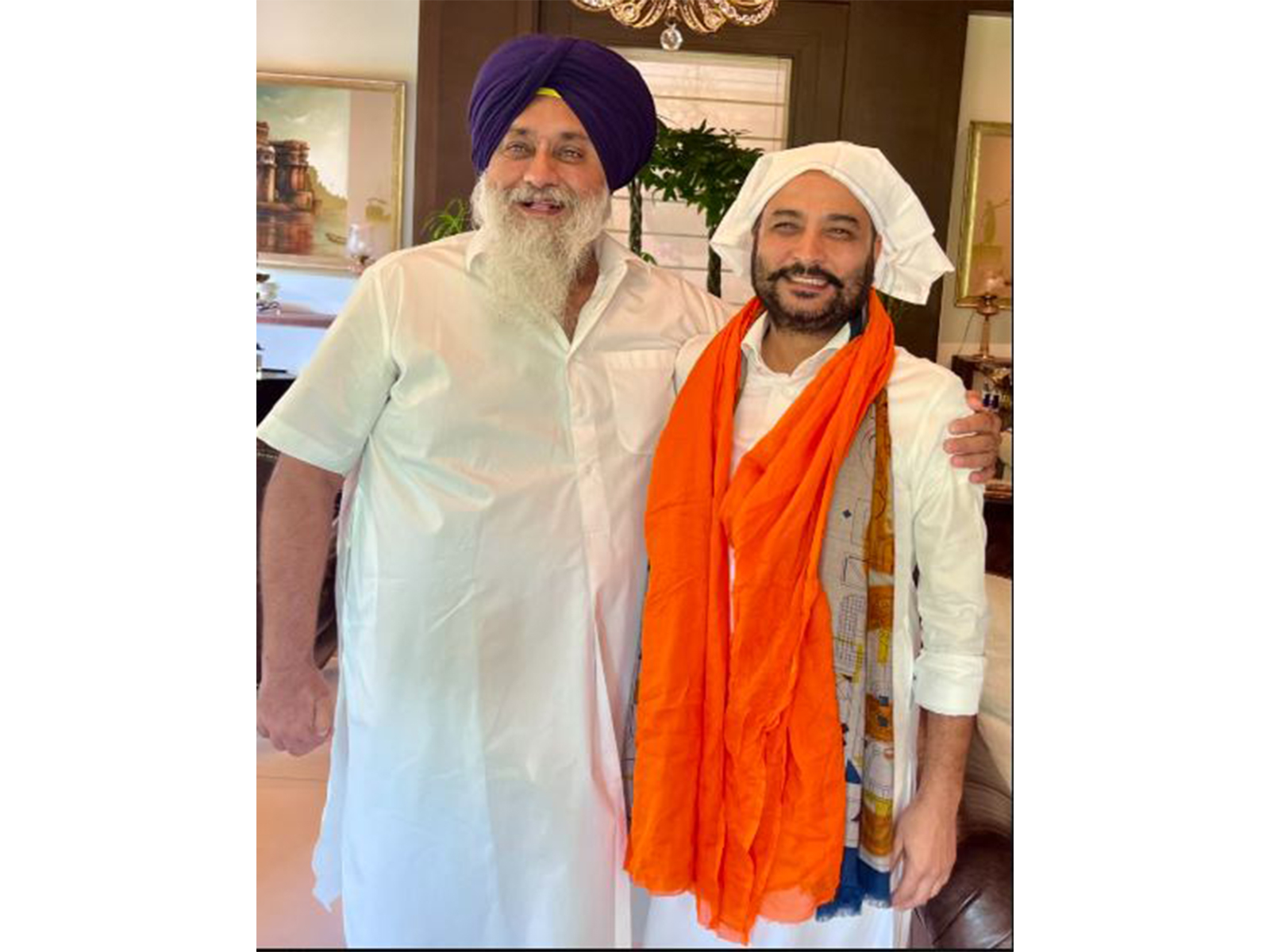  Sukhbir Singh Badal with Raminder Singh Awla (Photo:X/ @officeofssbadal)