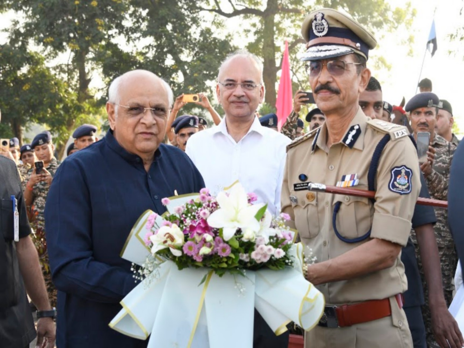 Gujarat CM flags off National Motorcycle Rally from Gandhinagar (Photo/CMO)