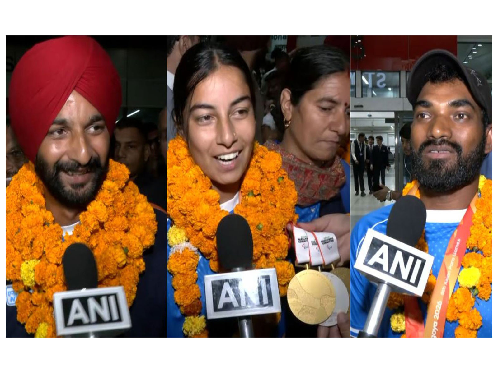 Harvinder Singh, Sheetal Devi and Vijay Sundi. (Photo/ANI)