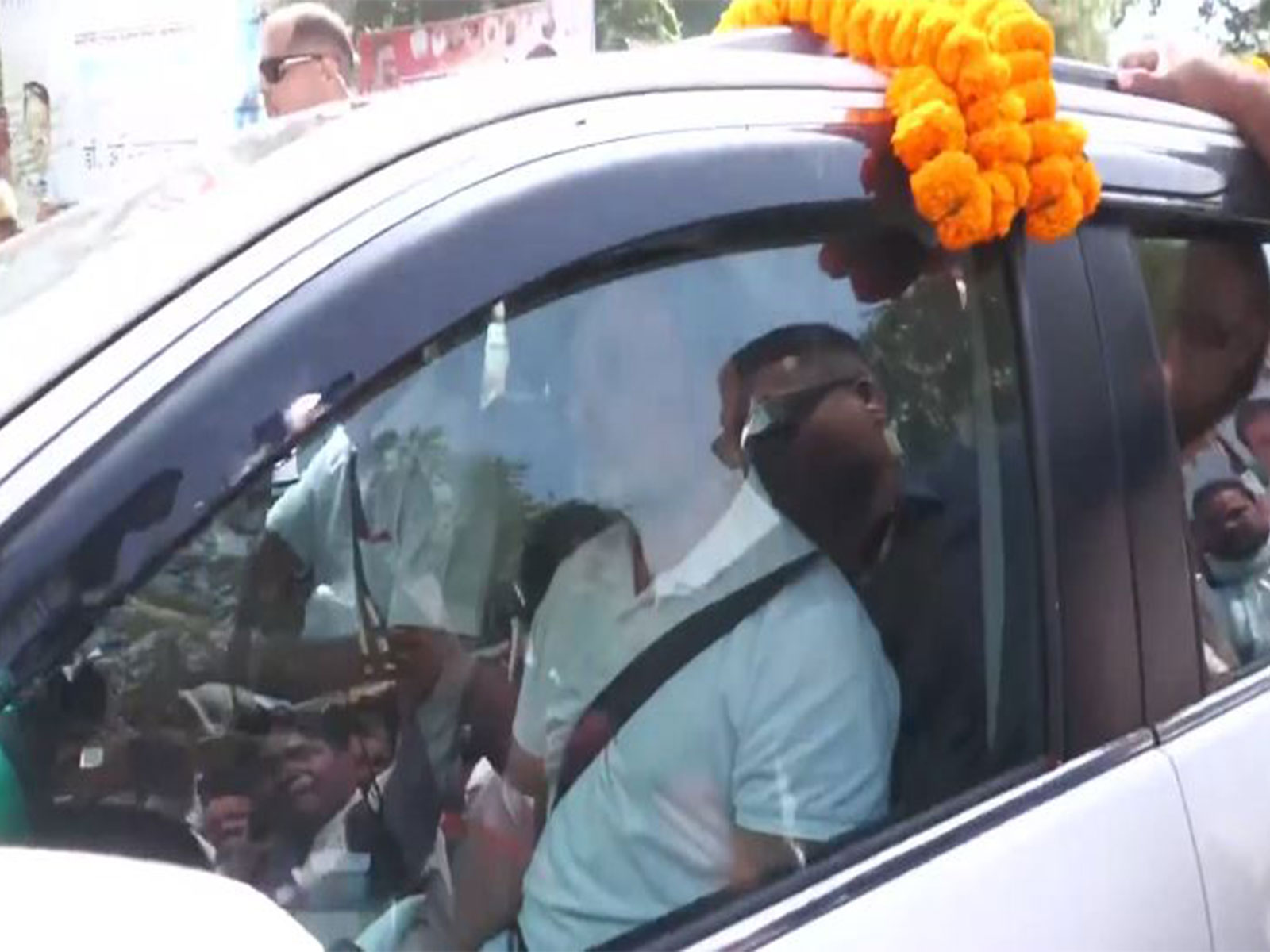 Rahul Gandhi arrives in Sultanpur Special MP/MLA court (Photo/ANI)