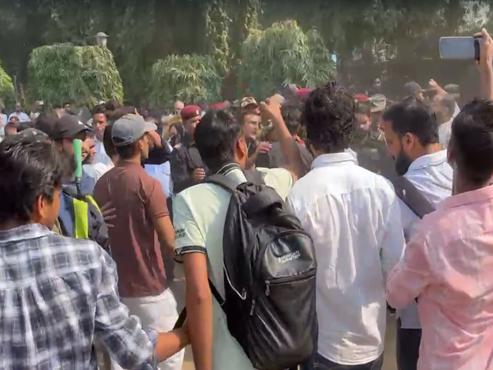 Student protest in Jamia Millia Islamia (File Photo/ANI)