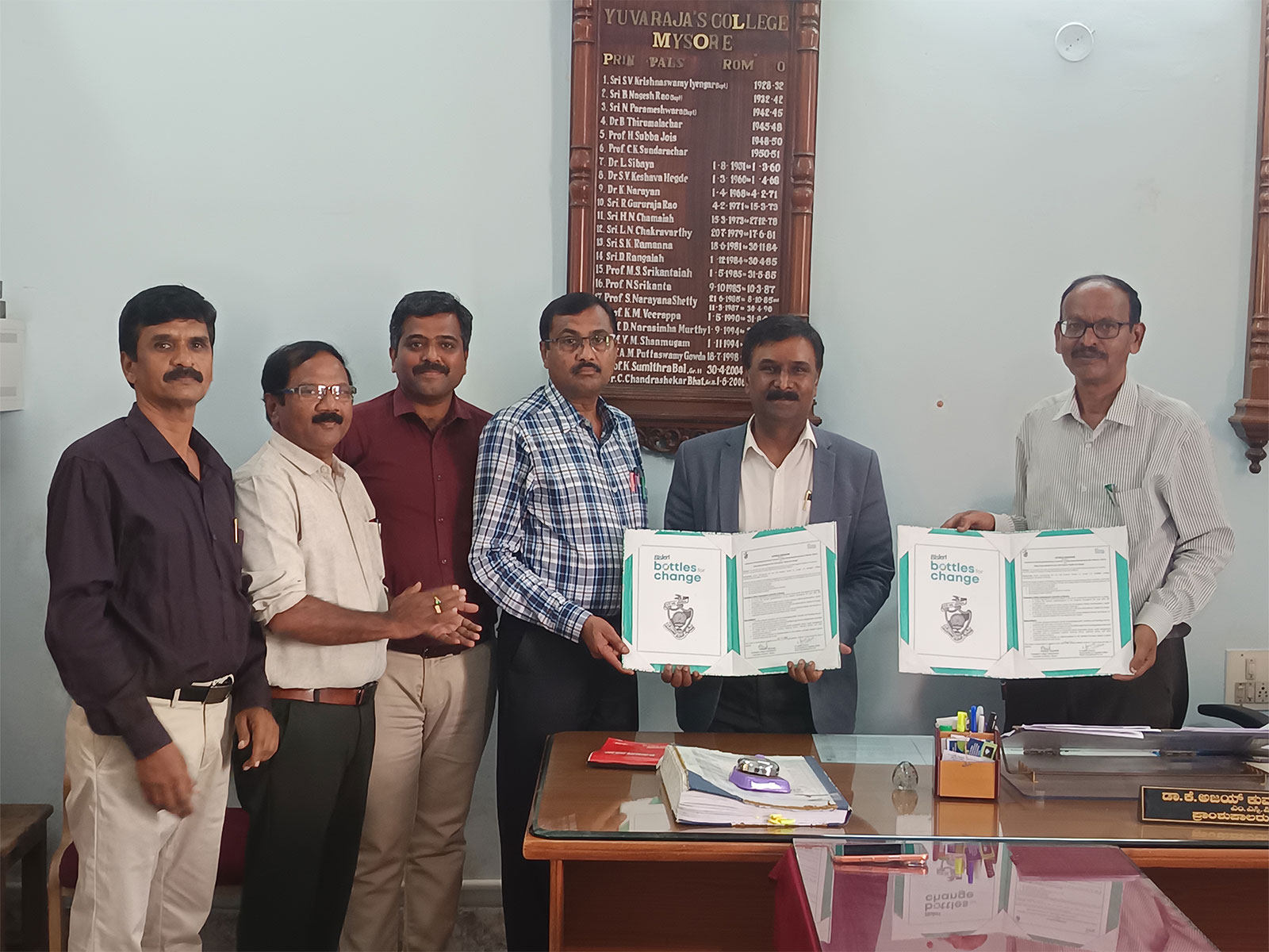 Bisleri International and Yuvaraja College, University of Mysore, partner to promote responsible plastic waste management under Bottles for Change