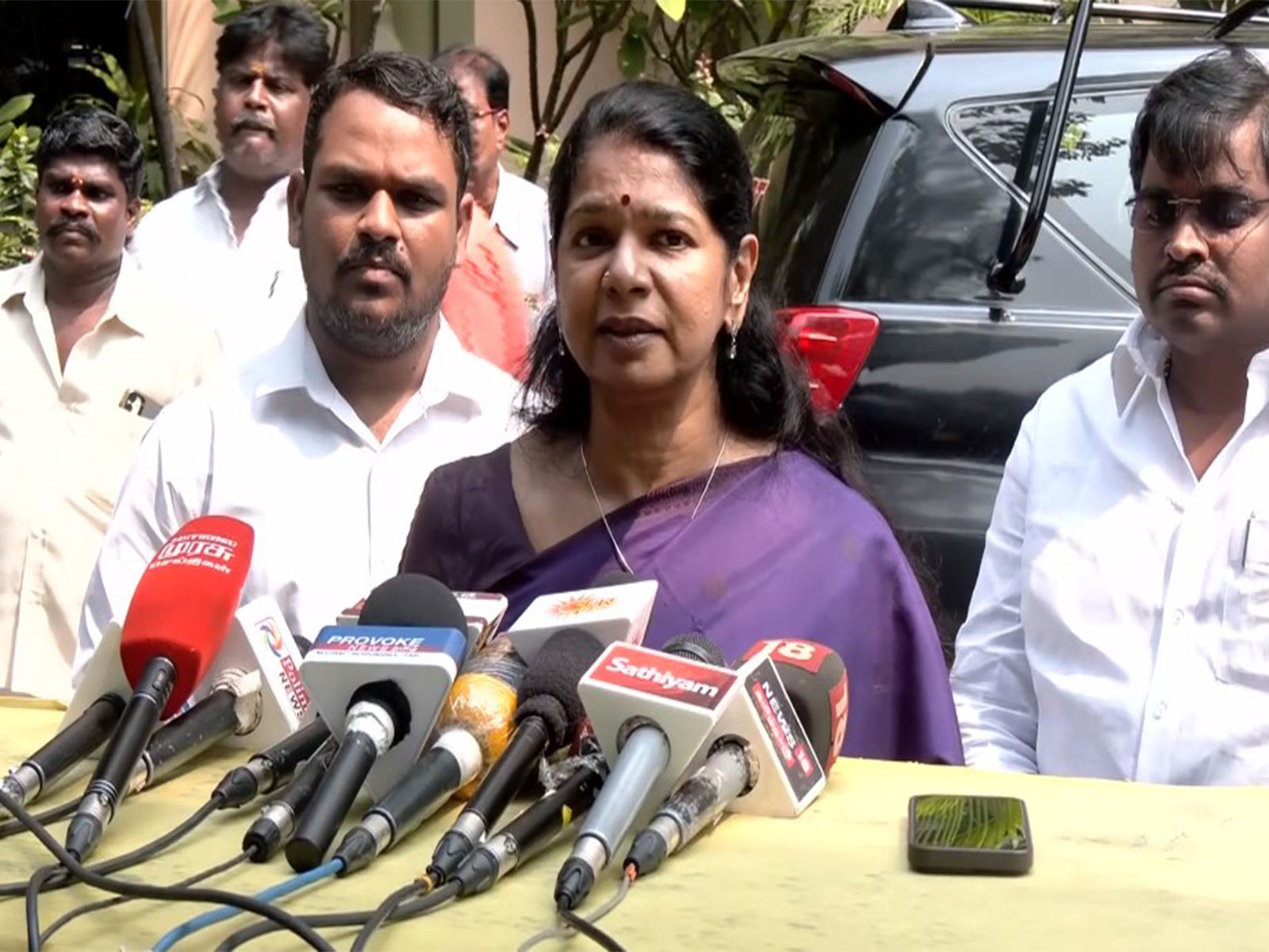 Dravida Munnetra Kazhagam M P Kanimozhi (Photo/ANI)