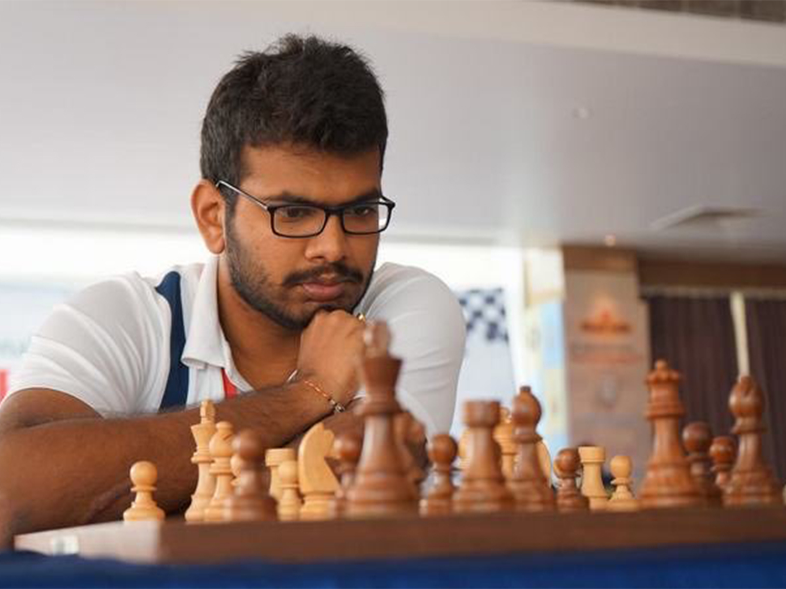 India Chess GM Lalith Babu. (Photo: X/@ysjagan)
