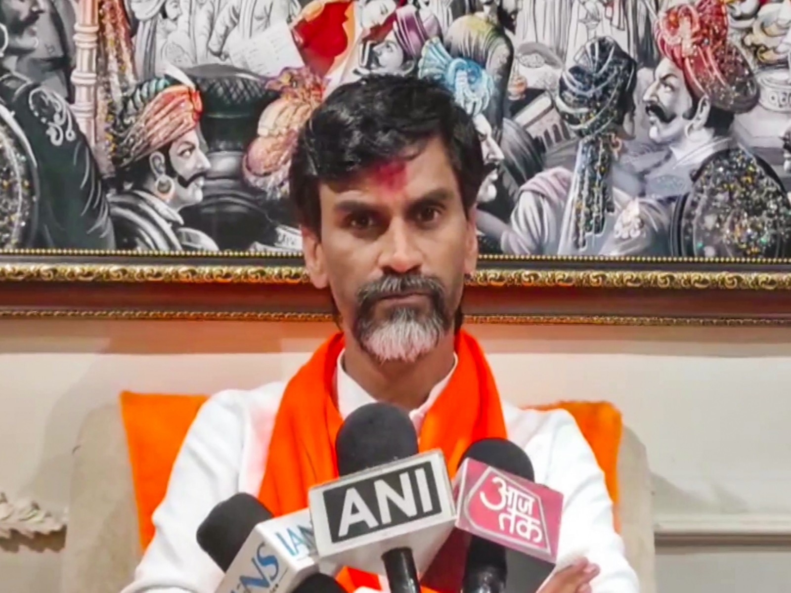 Maratha quota activist Manoj Jarange Patil (File photo/ANI)