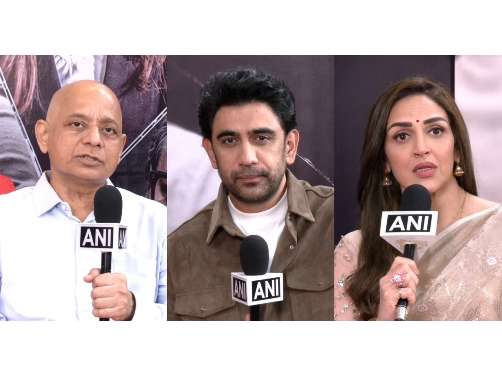 'Pratap' team Amit Sadh, Esha Deol, Sachin Saraf (Photo/ANI)