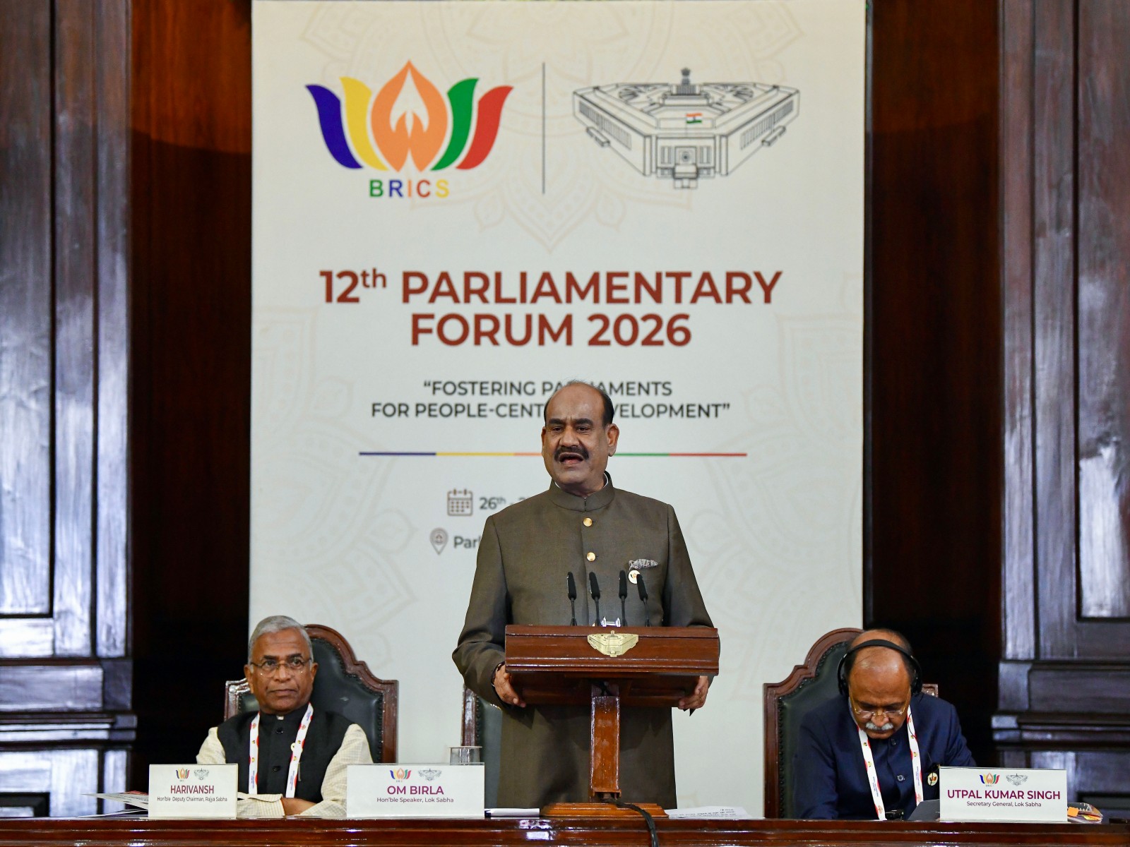 Lok Sabha Speaker Om Birla at BRICS Parliamentary Forum (Photo/ANI)