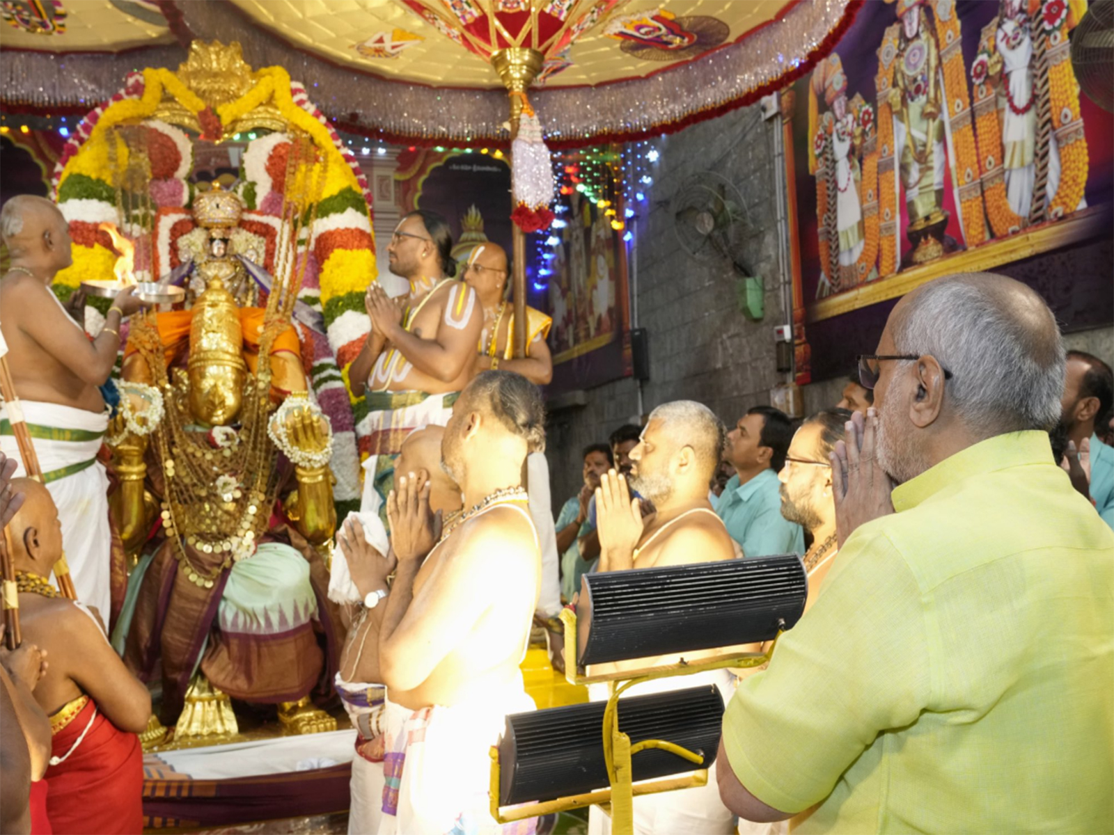 Vice-President C P Radhakrishnan attends sacred Tirumala Pournami Garuda Seva (Photo/X/ @VPIndia)