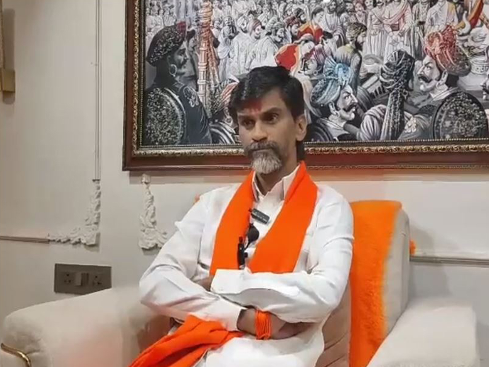 Maratha reservation activist Manoj Jarange (Photo/ANI)