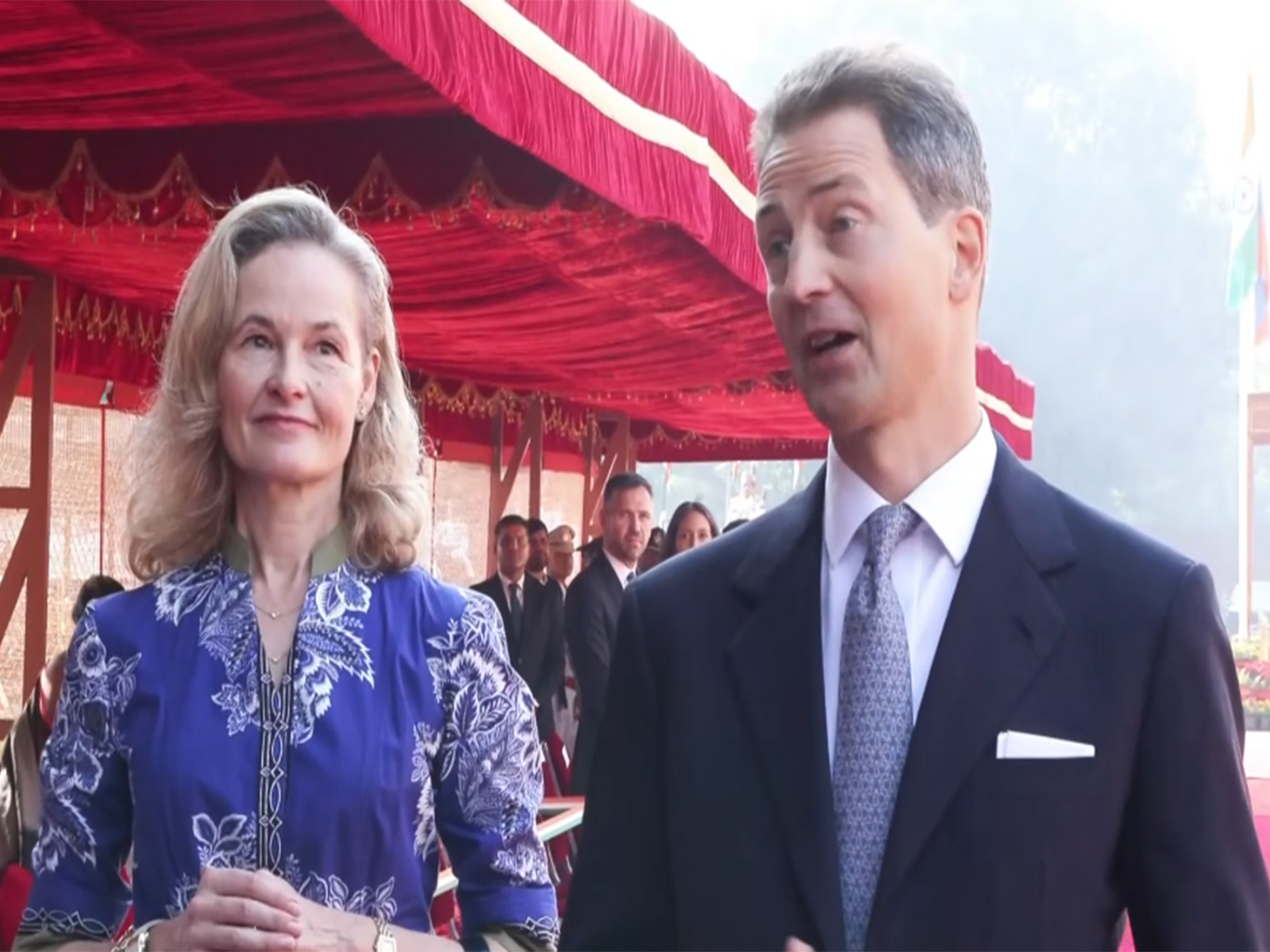 Acting Head of State of the Principality of Liechtenstein, Hereditary Prince Alois and  his wife, Hereditary Princess Sophie (Photo/ANI/DD)