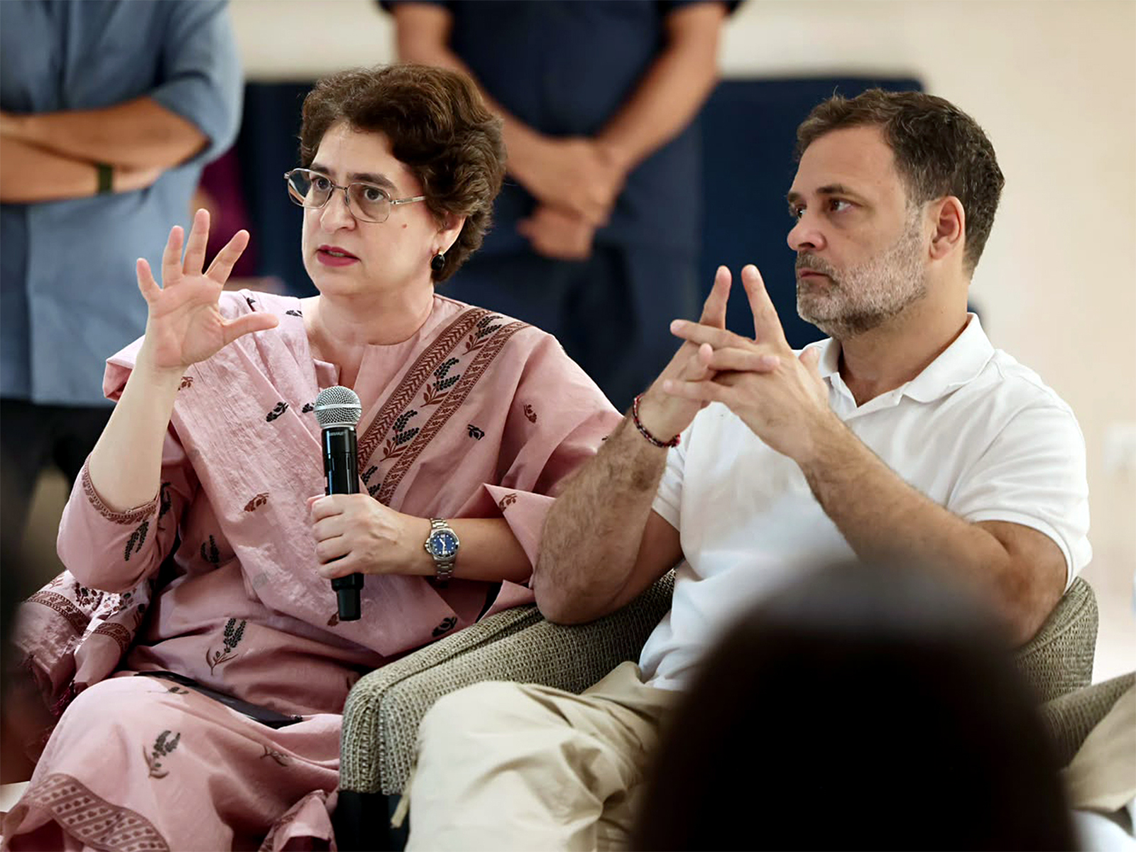 Congress leaders Rahul Gandhi and Priyanka Gandhi Vadra (Photo/ANI)