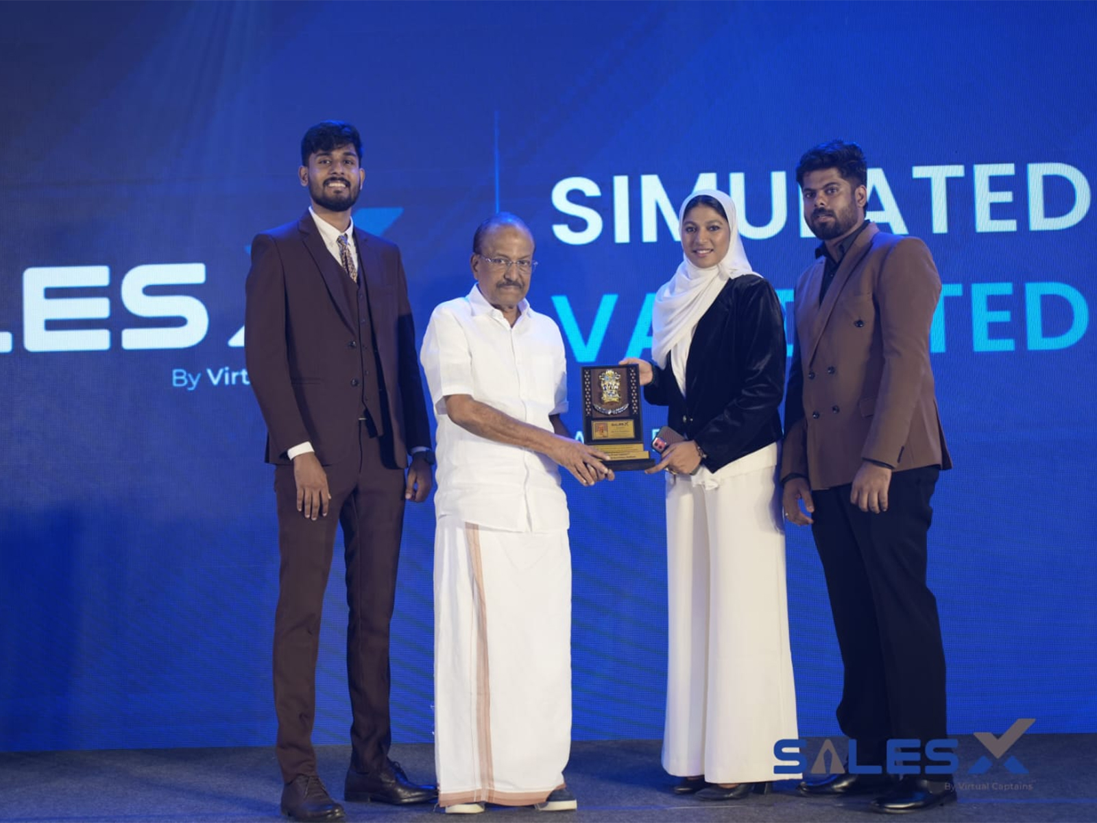 The AI-enabled sales platform pairs AI simulation with real human sales experience; MoU signed with Startup Park and Founders Batch announced