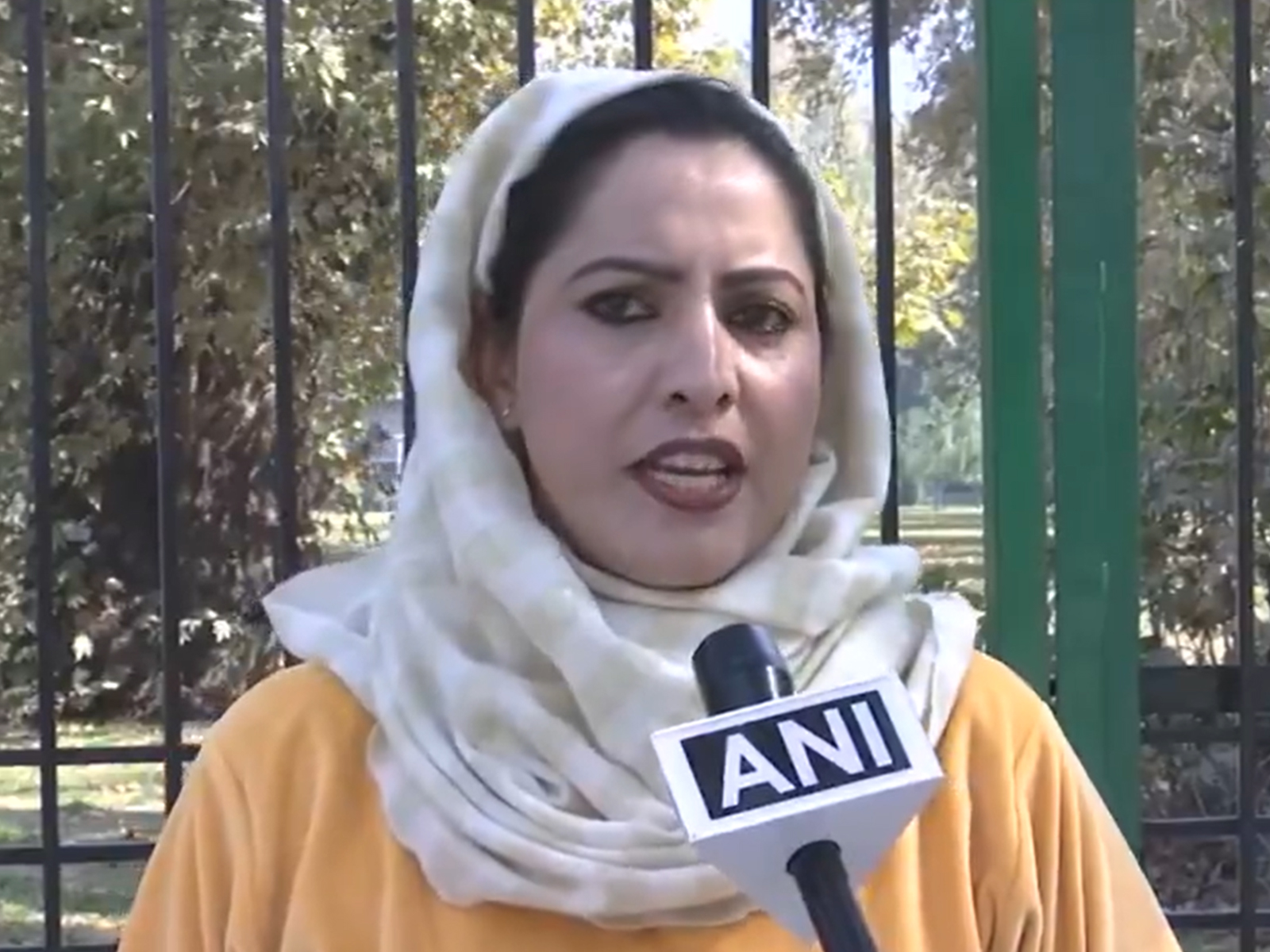 Chairperson of the Association of Terror Victims in Kashmir, Tasleema Akhter (Photo: ANI)