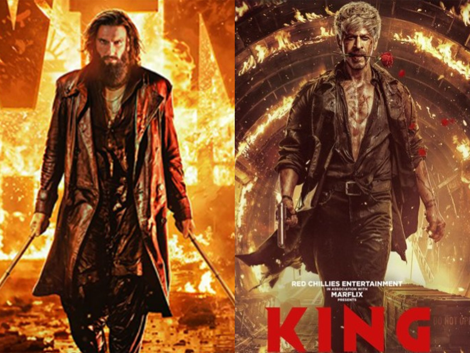 SRK's 'King' compared to Ranveer Singh's Dhurandhar (Photo/X@iamsrk/@officialjiostudios)