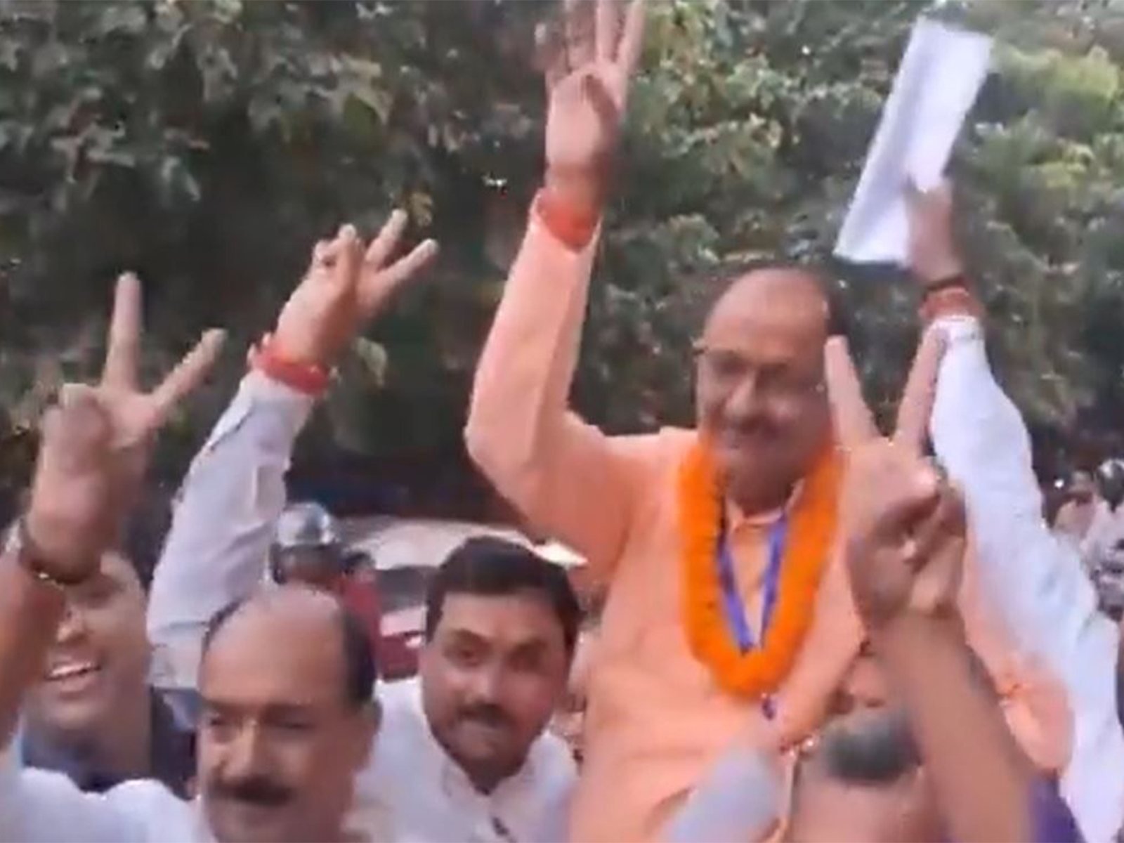NDA candidate Narendra Prasad Singh (Photo/ANI)