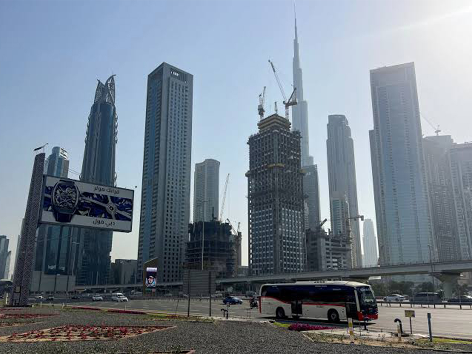 Vehicles drive along a highway in Dubai, United Arab Emirates. (Photo/Reuters)