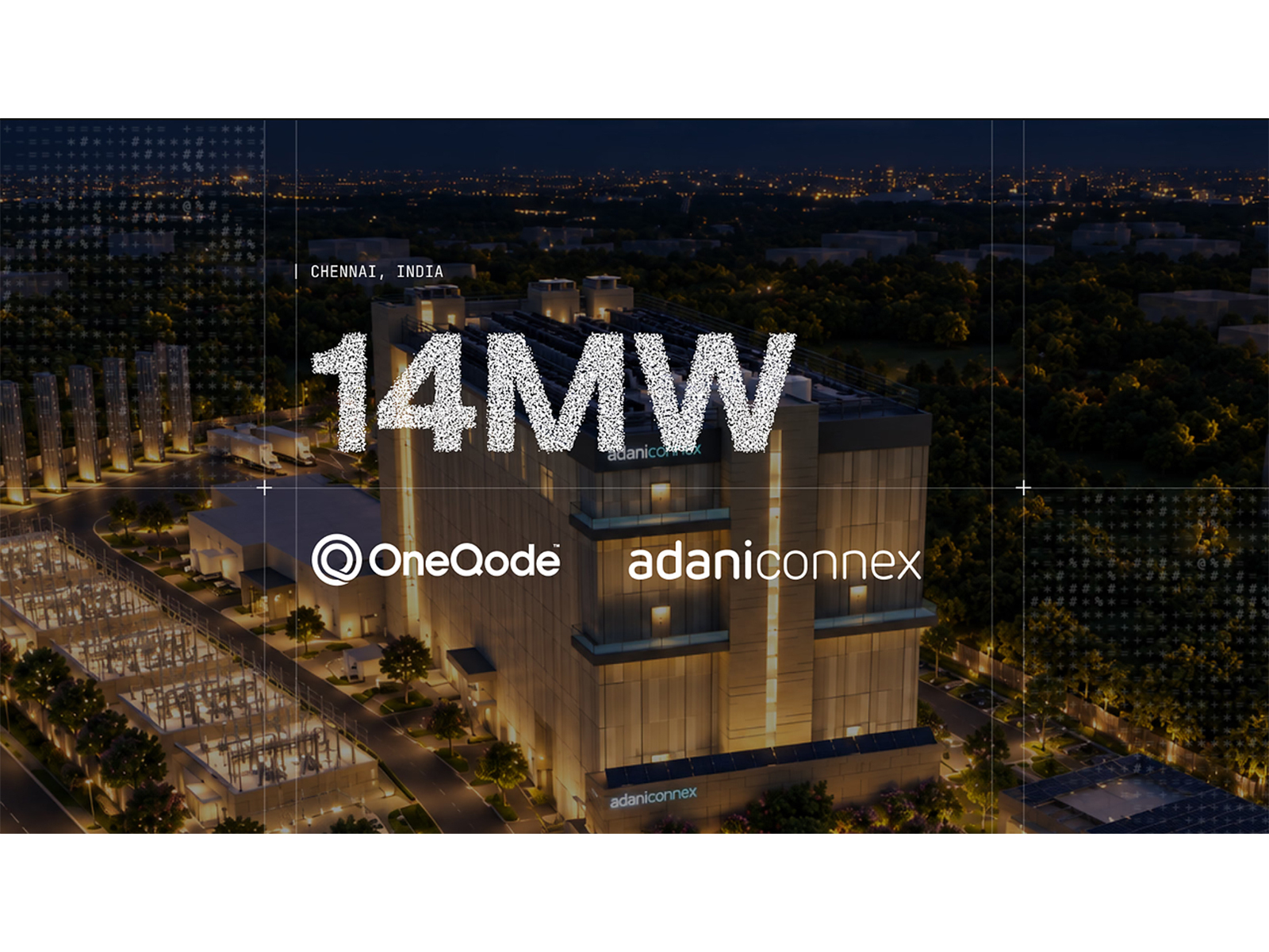 OneQode Signs 14 MW AI Capacity Agreement with AdaniConneX, with a Path to 114 MW
