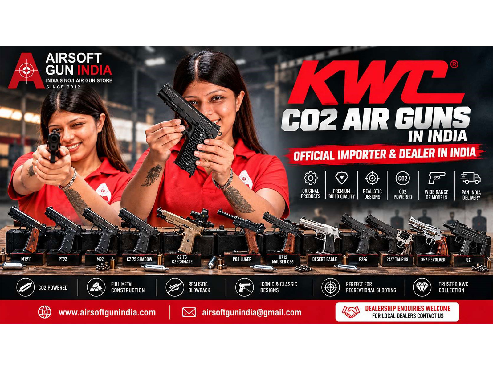 KWC Air Guns in India: Official Importer, Dealer and Wholesale Opportunities – Airsoft Gun India