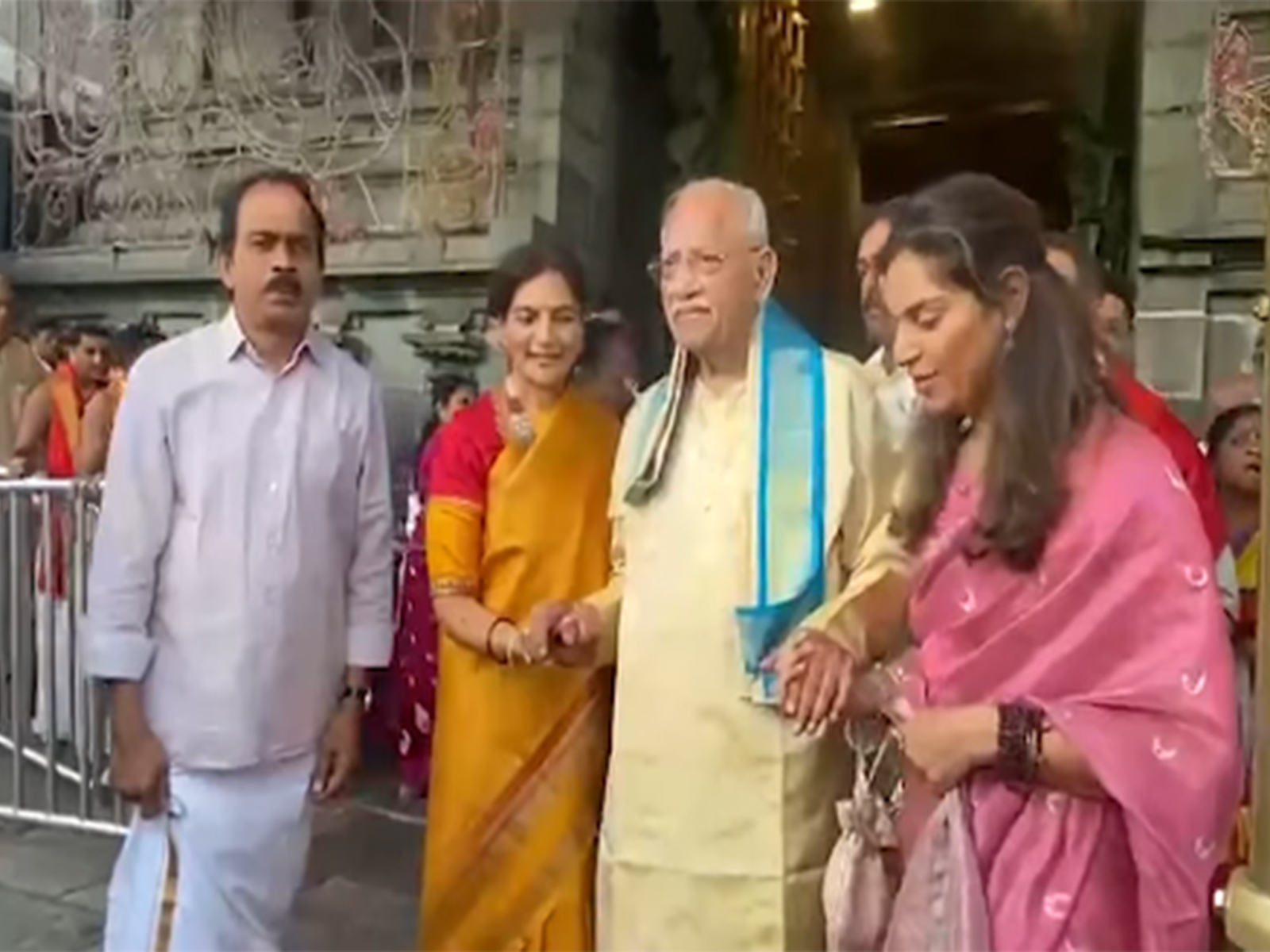 Upasana Konidela offers prayers at Tirumala Temple (Photo/ANI)