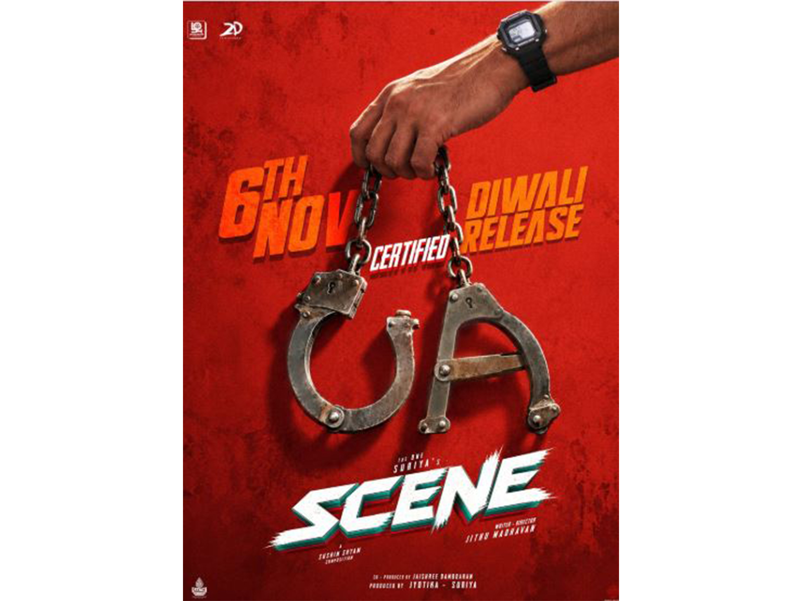 Suriya's Scene recieves UA certificate (Photo/X@ZhagaramOffl)