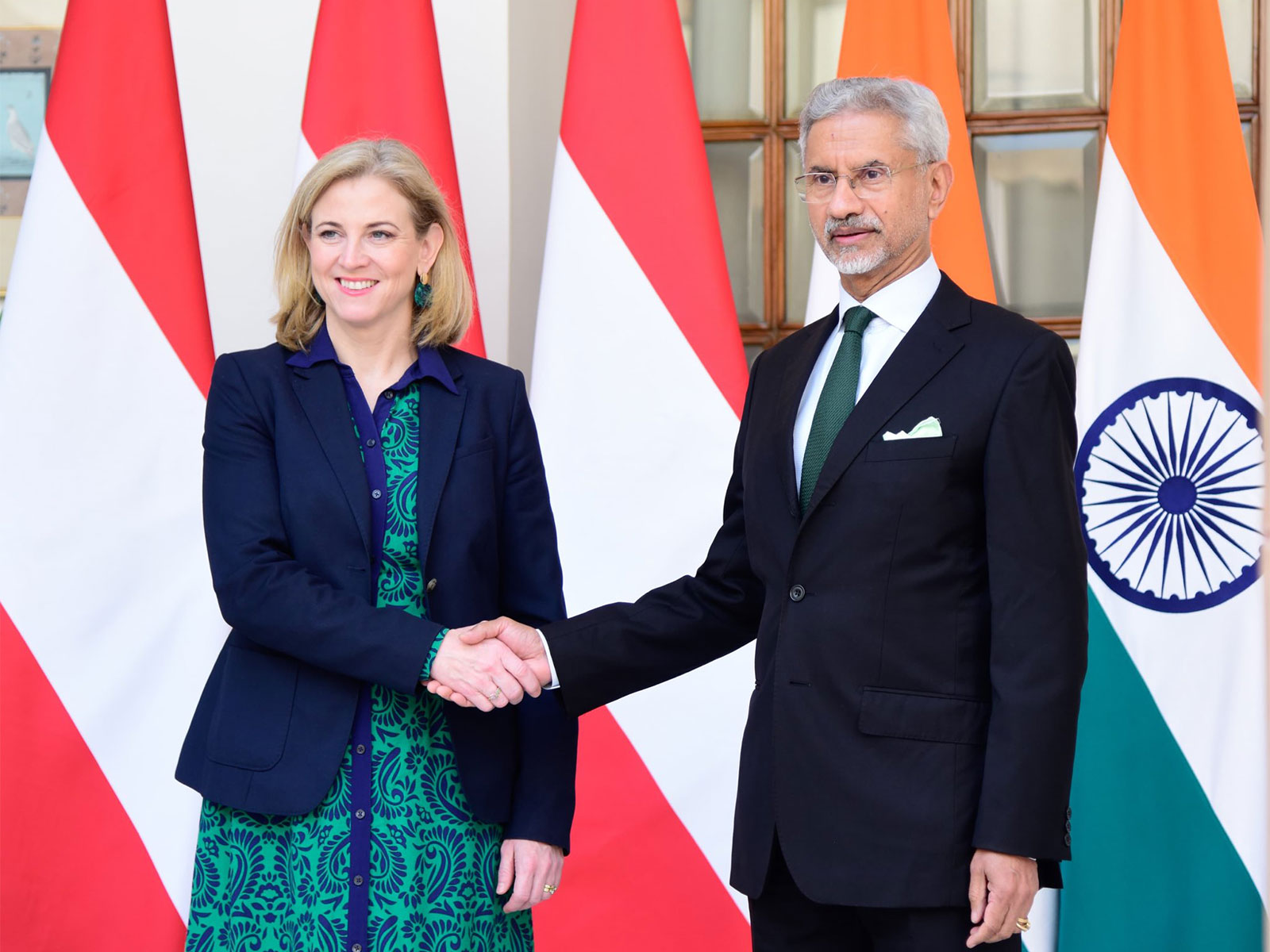 EAM S Jaishankar with Austria FM Beate Meinl-Reisinger (Photo/X/@DrSJaishankar)