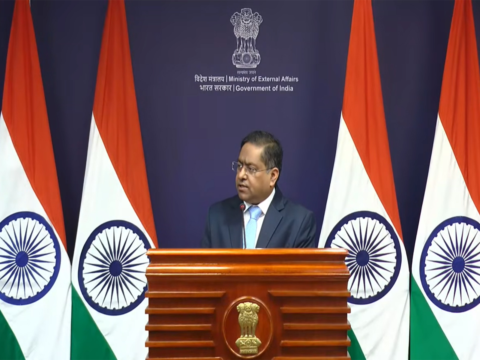 MEA spokesperson Randhir Jaiswal (Photo/ANI)