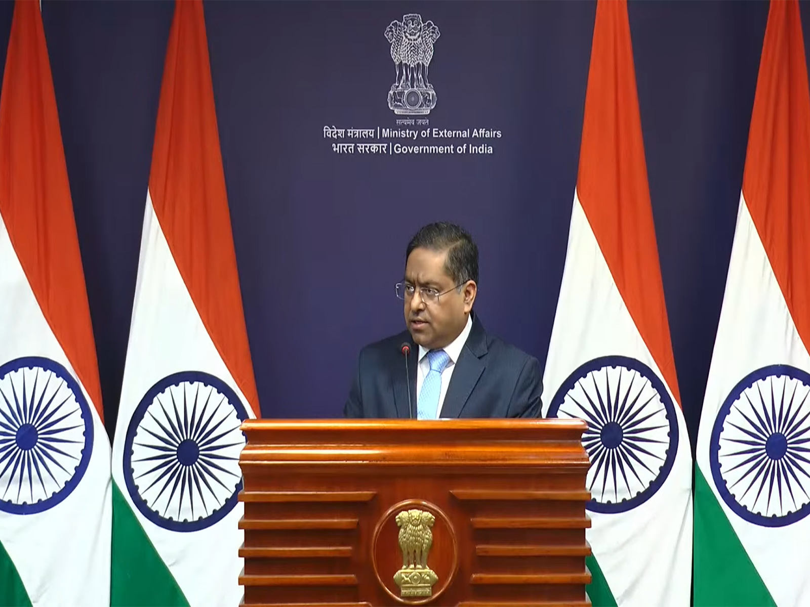 MEA spokesperson Randhir Jaiswal (Photo/ANI)