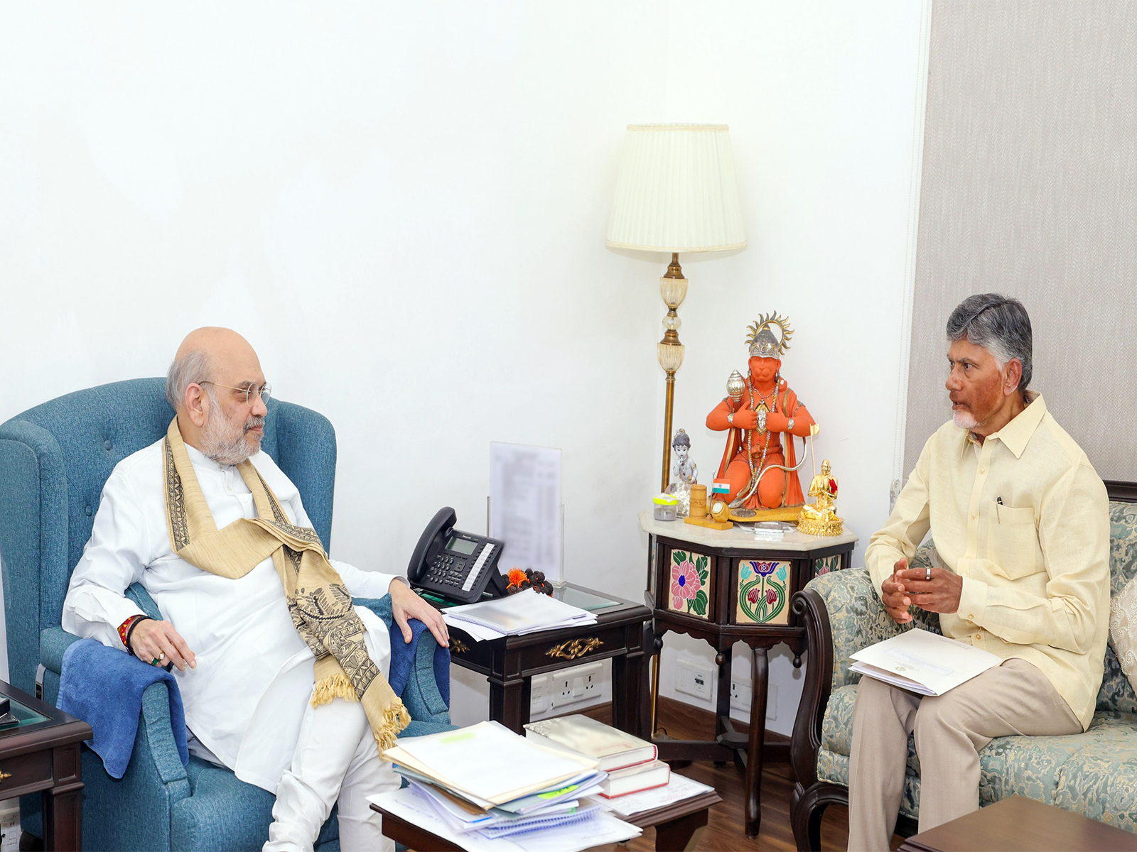 Union Home Minister Amit Shah and Andhra CM Chandrababu Naidu (File photo/ANI)