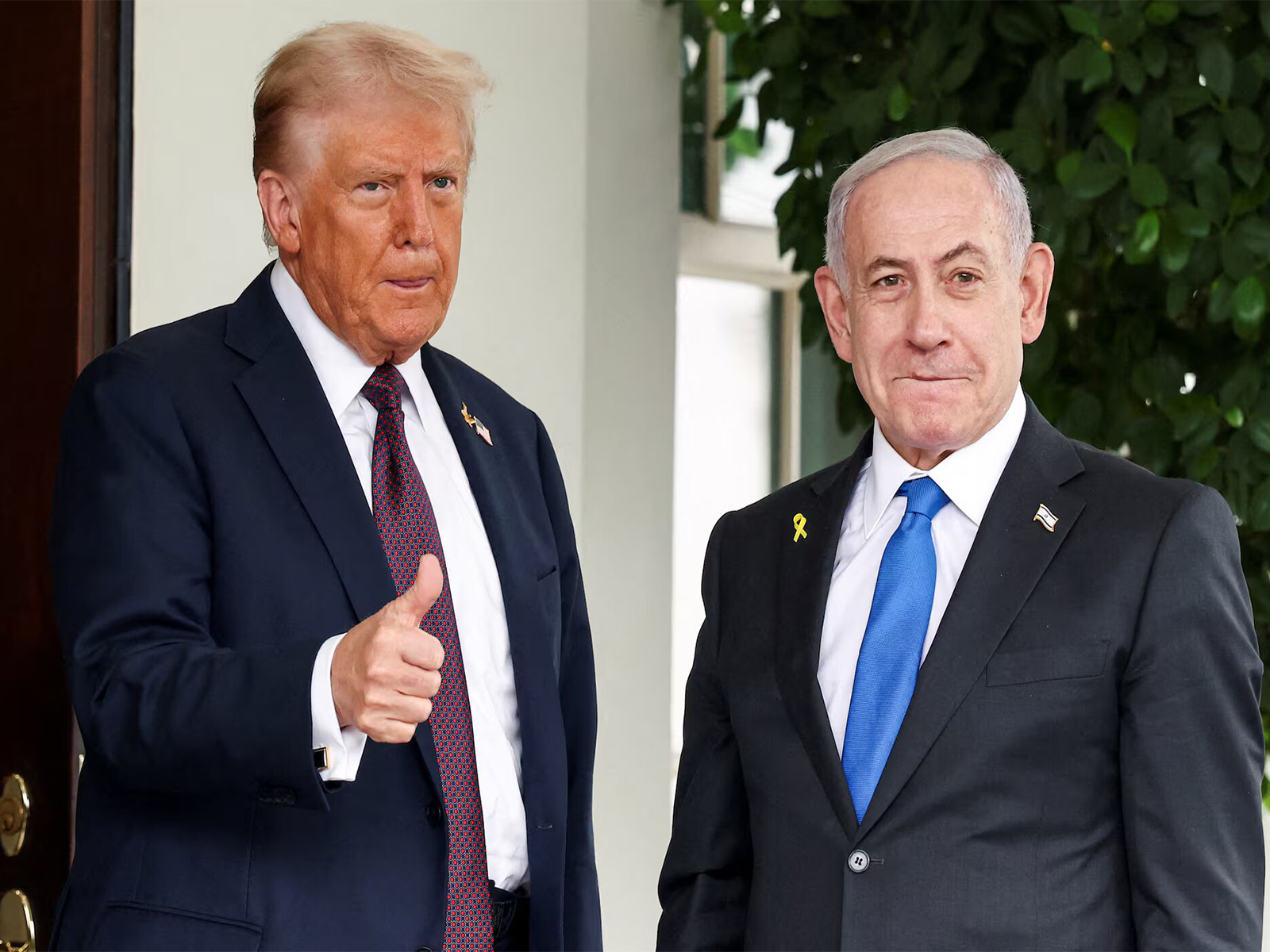 US President Donald Trump with Israeli Prime Minister Benjamin Netanyahu. (Photo/Reuters)