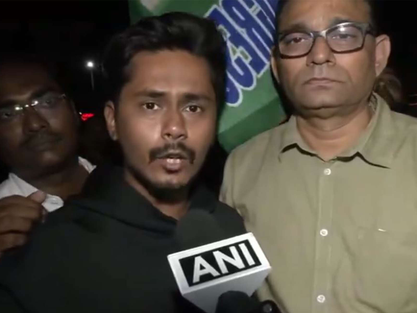 Congress worker after clash with BJP outside Nagpur counting centre (Photo/ANI)